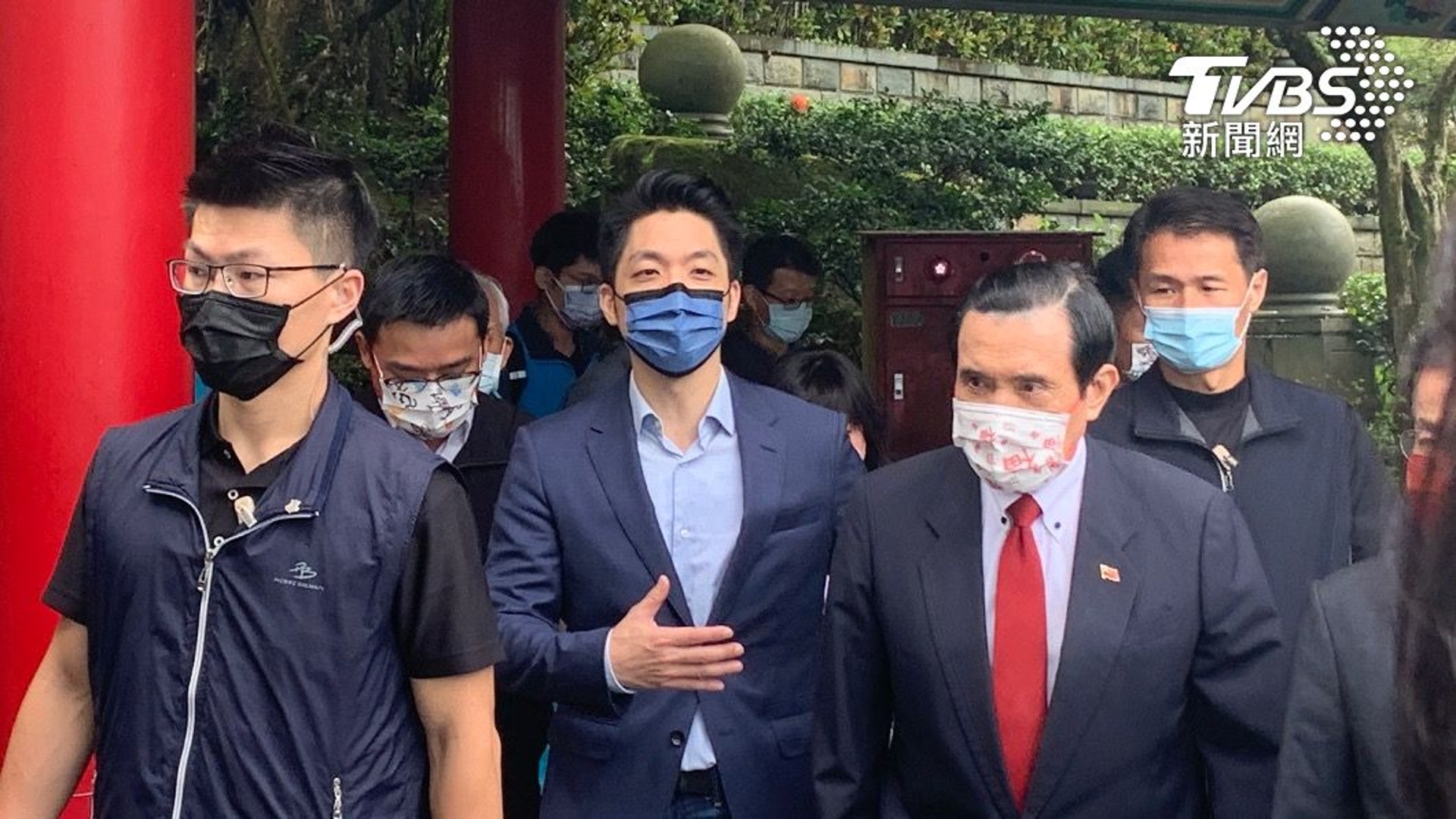 台灣前總統馬英九、立委蔣萬安赴指南宮出席活動。（TVBS新聞網）