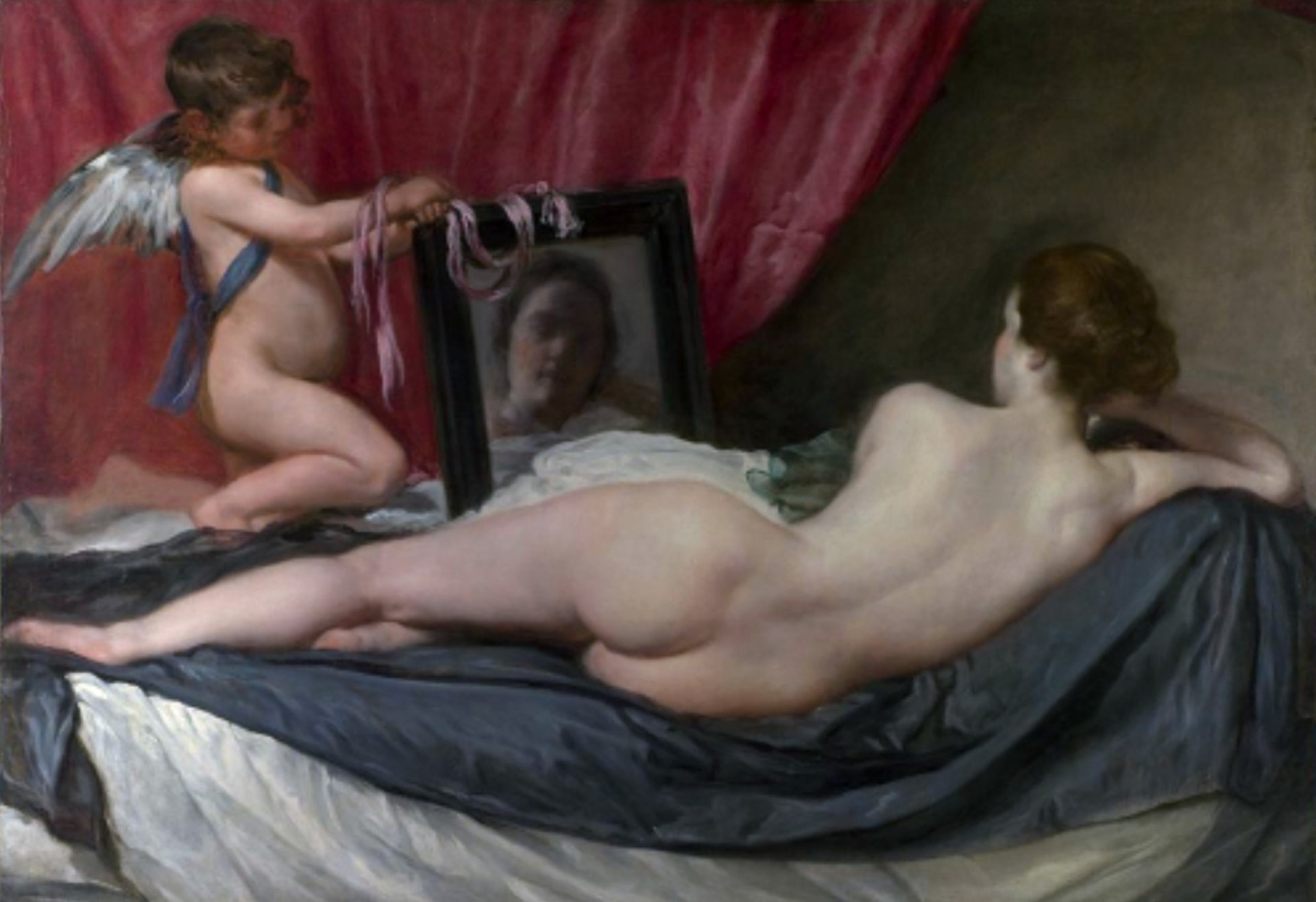 西班牙畫家迪亞哥創作的《鏡前的維納斯》被一名極端女性權利主義者手持殺豬刀，在背上連劃七刀，宣稱「要毀了史上最美麗的女人，以紀念現代史上最美麗的女人潘克斯特太太」。（The National Gallery）