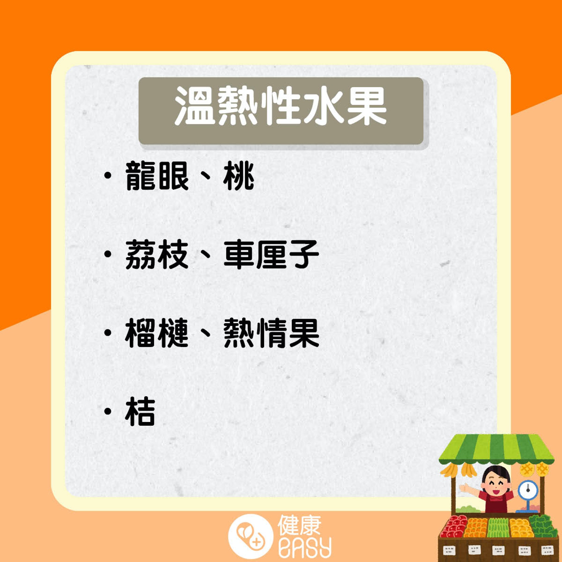 水果屬性知多啲。(醫師Easy製圖) 水果屬性知多啲。(醫師Easy製圖)