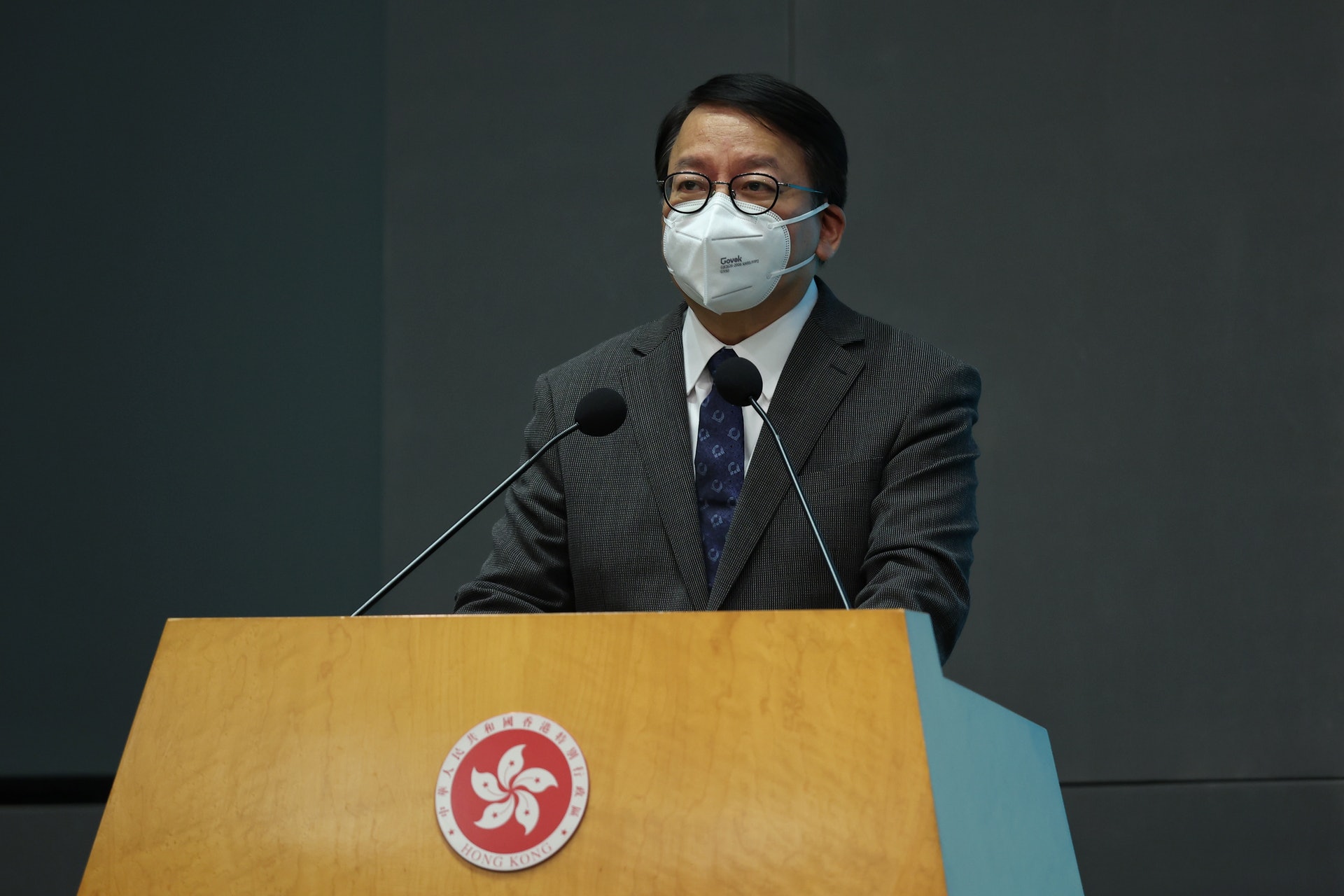 行政長官辦公室主任陳國基太太早前確診2019冠狀病毒病,被列為密切接觸者,正按衞生防護中心指引進行檢疫。(資料圖片) 行政長官辦公室主任陳國基太太早前確診2019冠狀病毒病,被列為密切接觸者,正按衞生防護中心指引進行檢疫。(資料圖片)