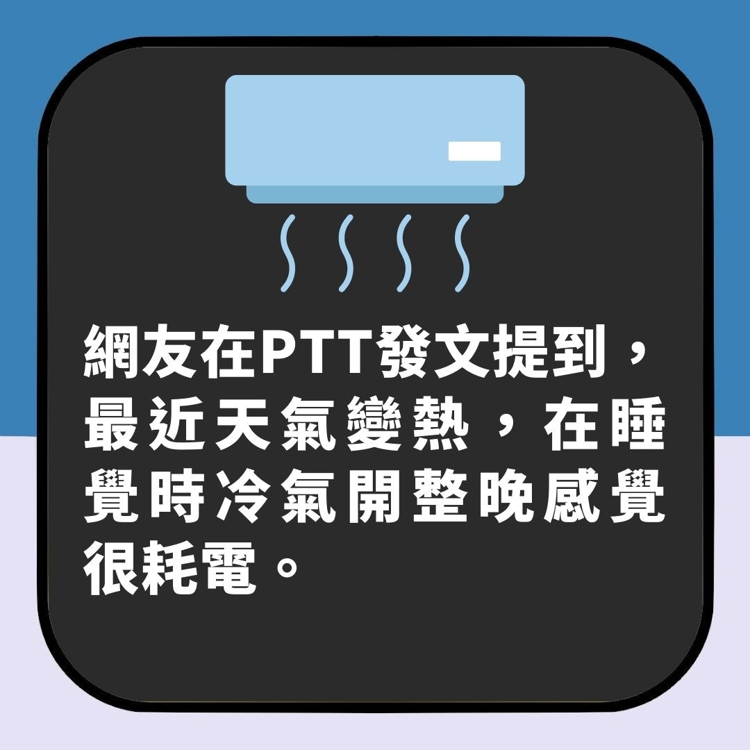 網民熱論：冷氣機會否開足一晚？（01製圖）