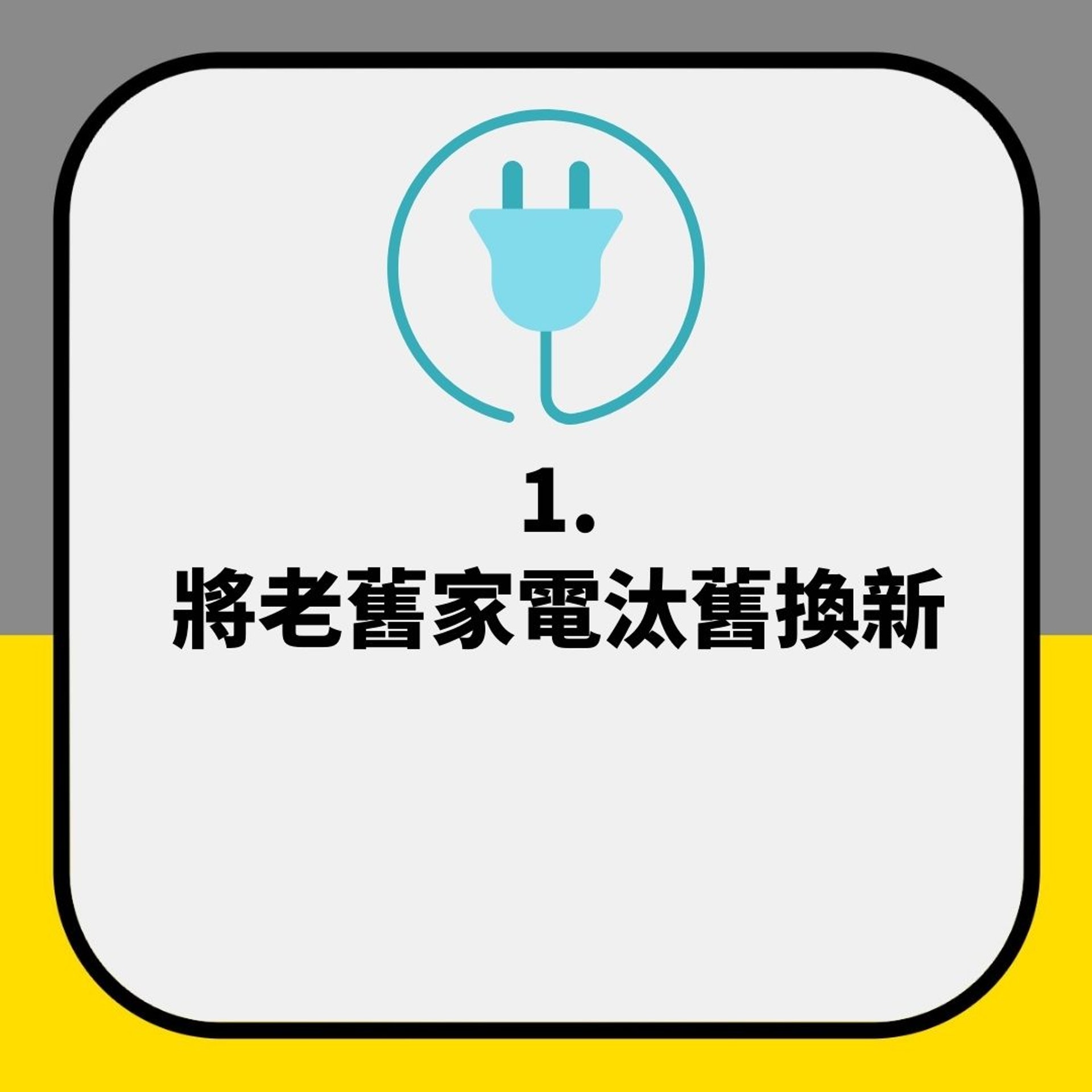 台灣能源局官方建議的慳電5招(01製圖) 台灣能源局官方建議的慳電5招(01製圖)