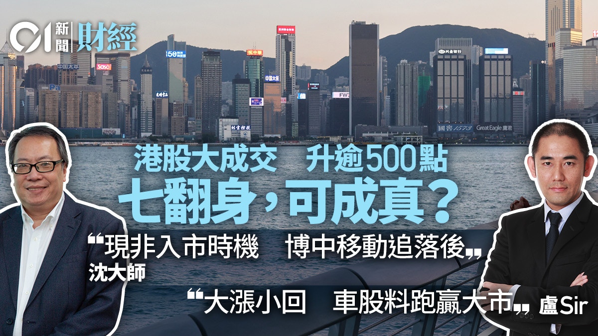 恒指逼近區間頂　沈大師料下半年衝上兩萬五　「七翻身」可成真？