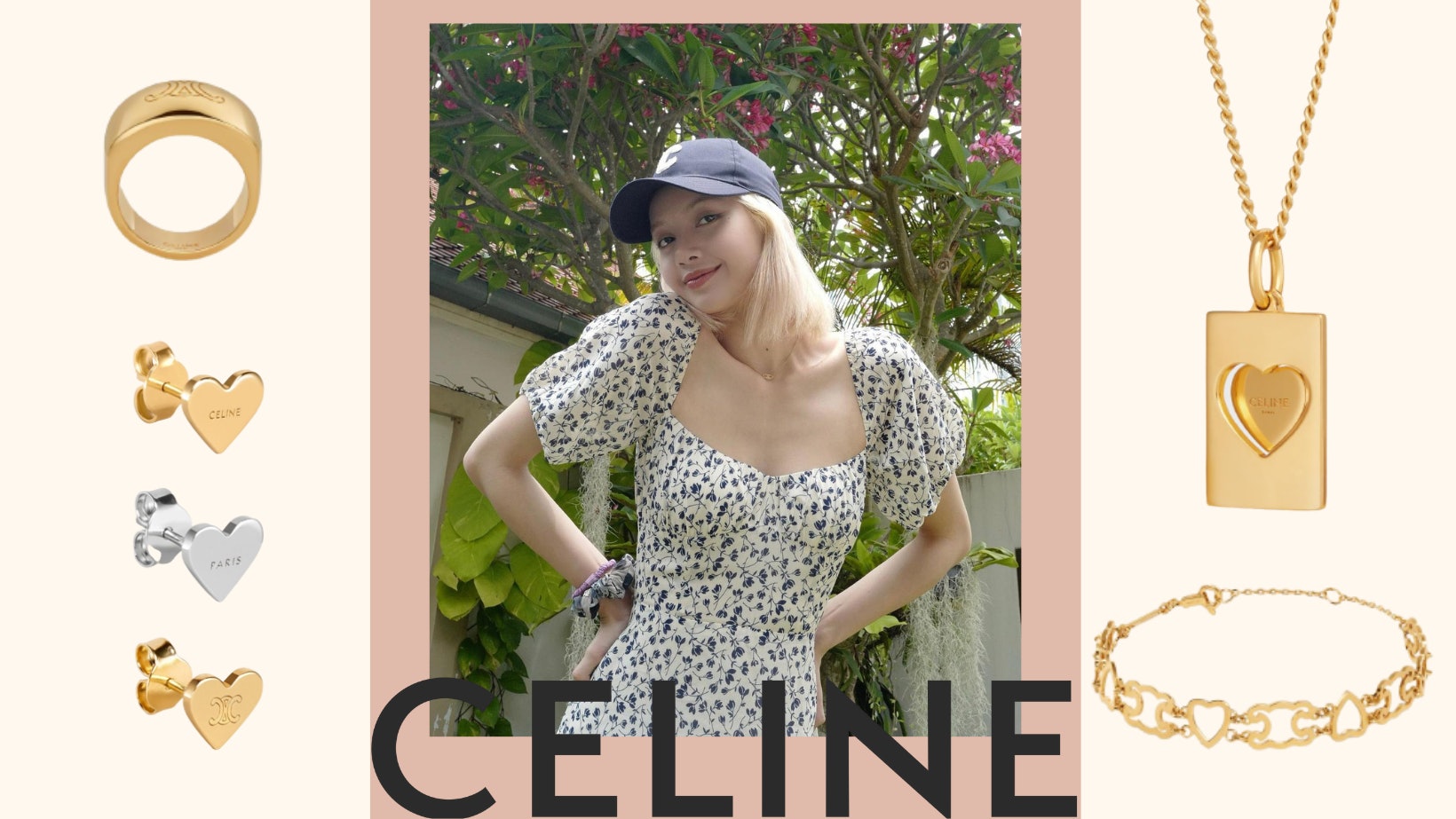 CELINE金色首飾7大精選 愛心耳環、老花鏤空手鏈、Logo頸鍊一覽 CELINE金色首飾7大精選 愛心耳環、老花鏤空手鏈、Logo頸鍊一覽