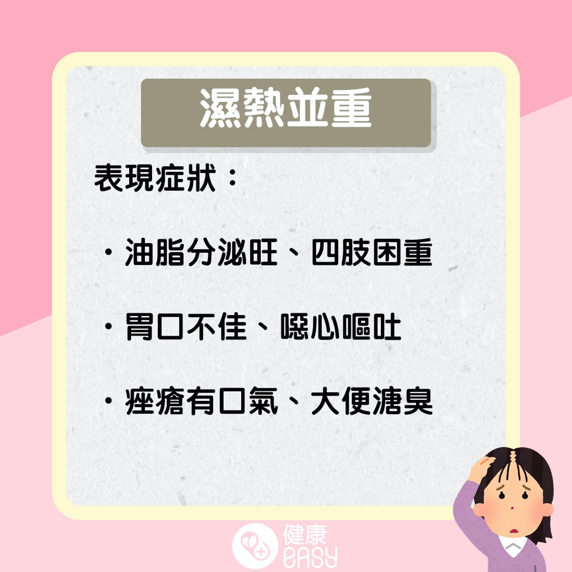 中醫四類脫髮證型。(醫師Easy製圖) 中醫四類脫髮證型。(醫師Easy製圖)