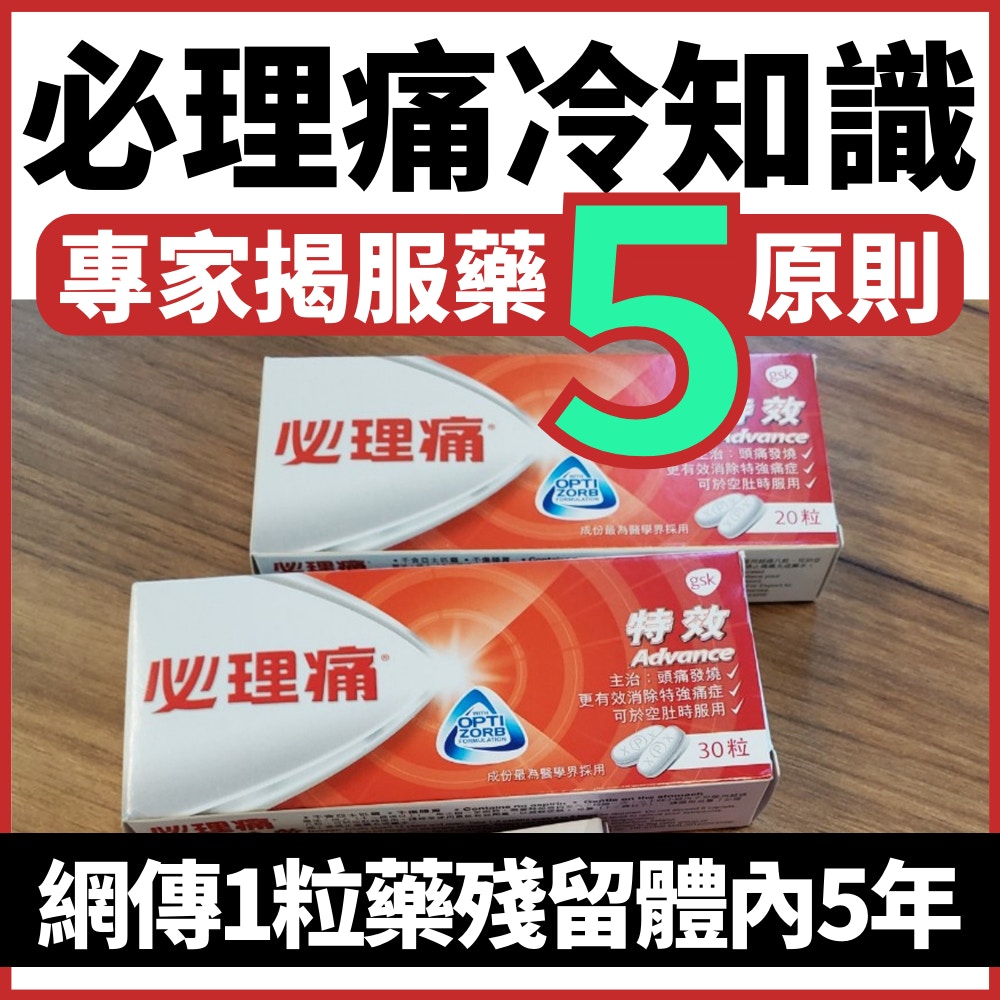 必理痛冷知識（01製圖／照片由香港01記者攝）