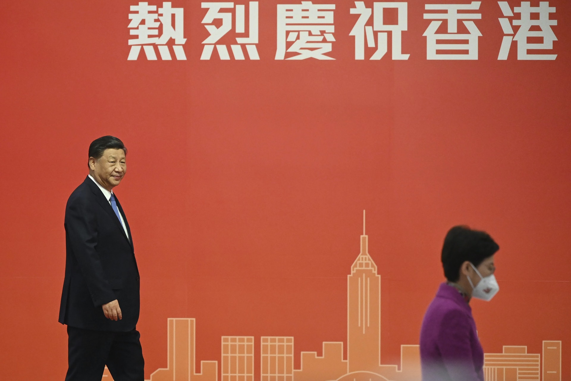 習近平抵港。(聯合採訪 / 美聯社) 習近平抵港。(聯合採訪 / 美聯社)