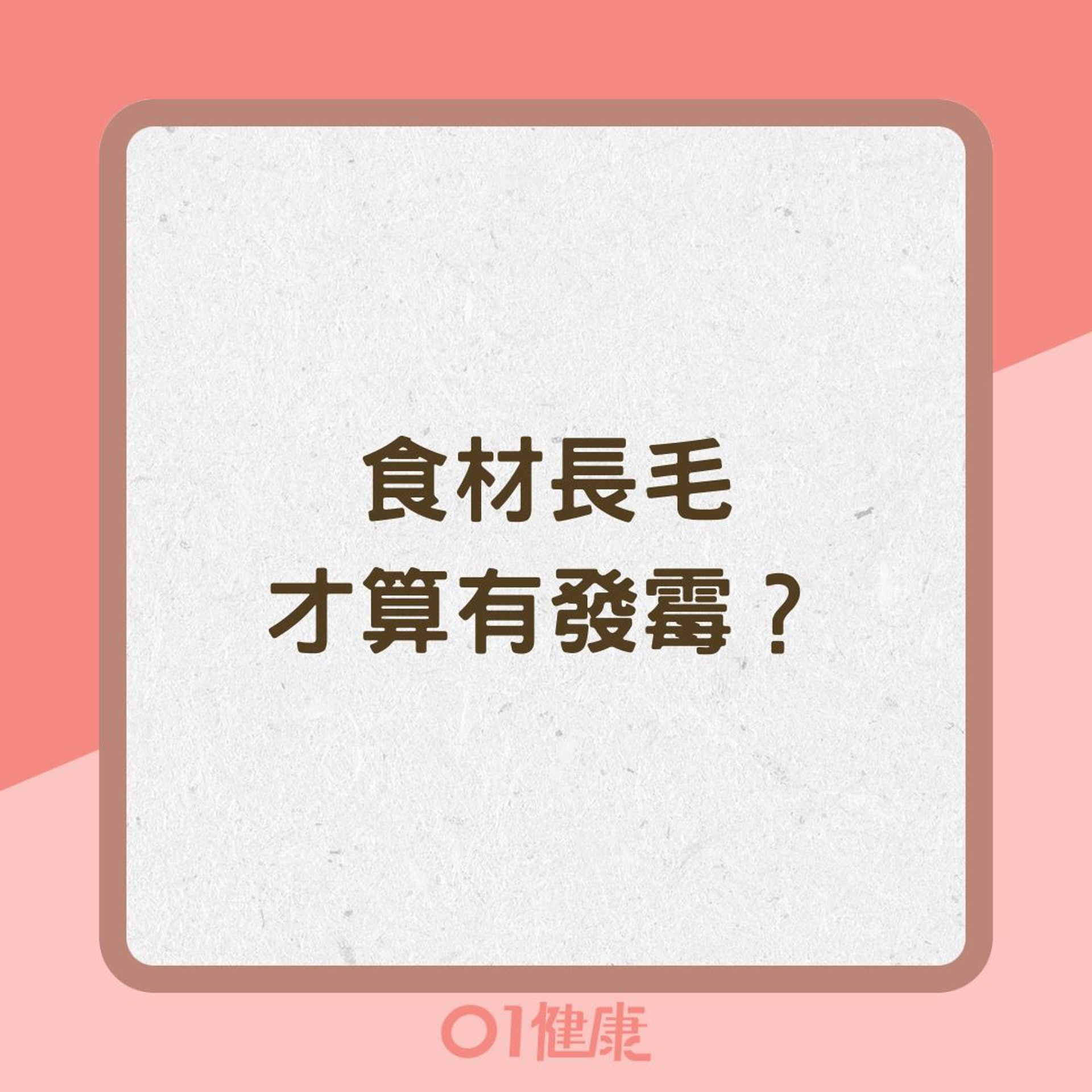 食材長毛才算有發霉?(01製圖) 食材長毛才算有發霉?(01製圖)