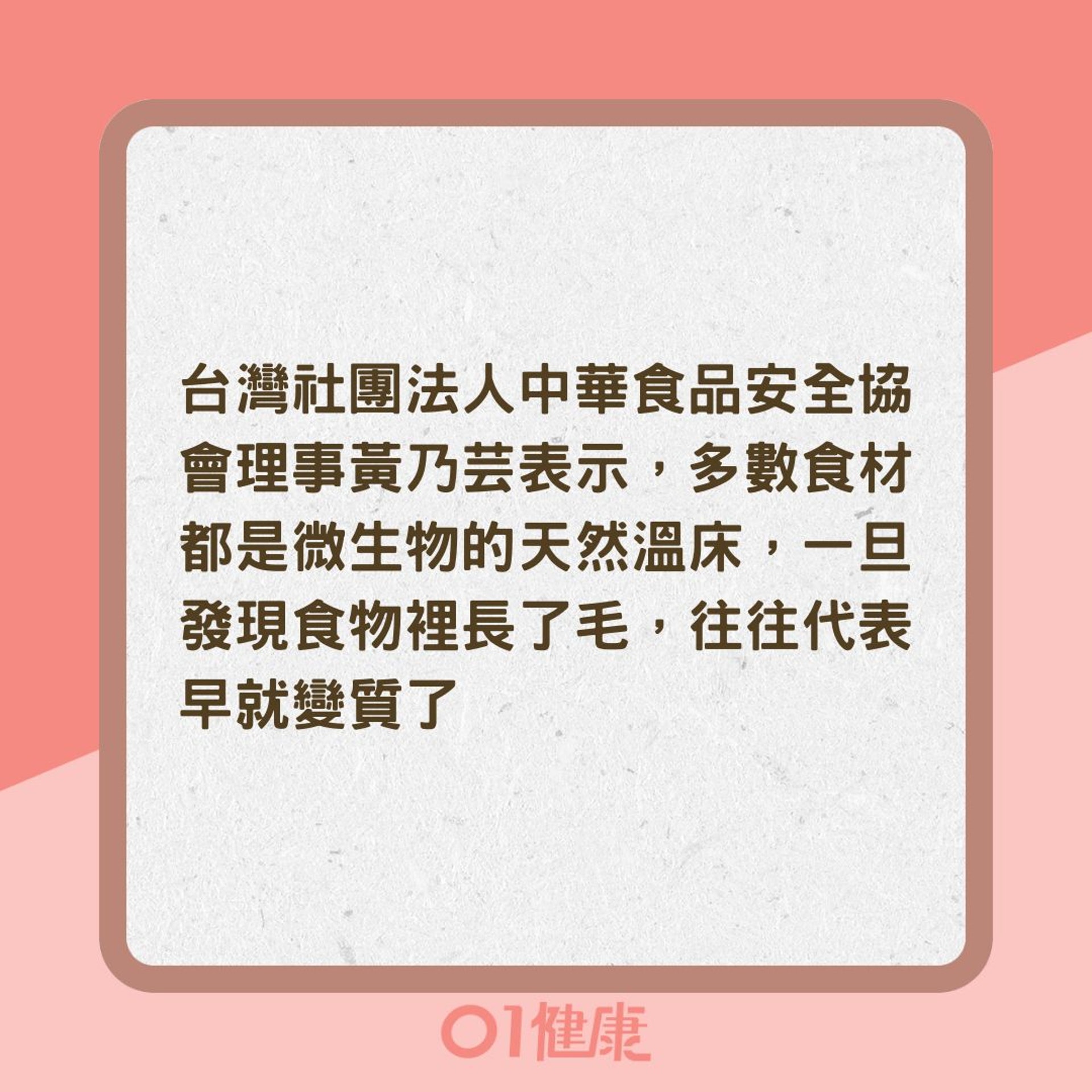 食材長毛才算有發霉?(01製圖) 食材長毛才算有發霉?(01製圖)