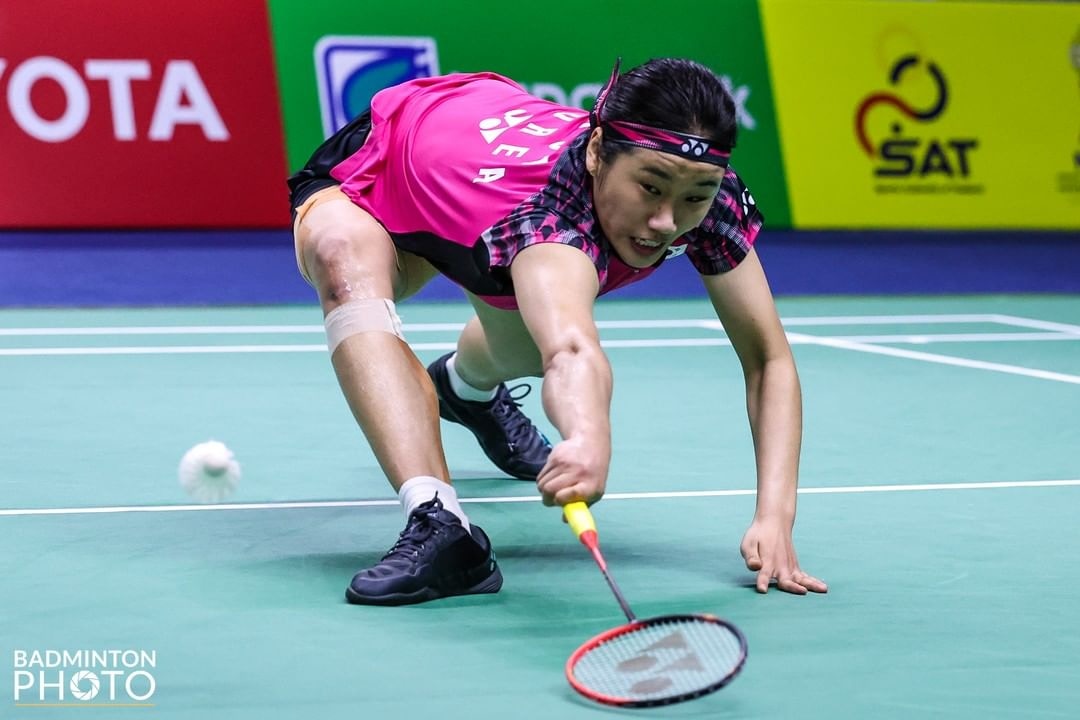 安洗瑩賽前與陳雨菲7次交手未嘗一勝，今仗一吐烏氣。（Badminton Photo）