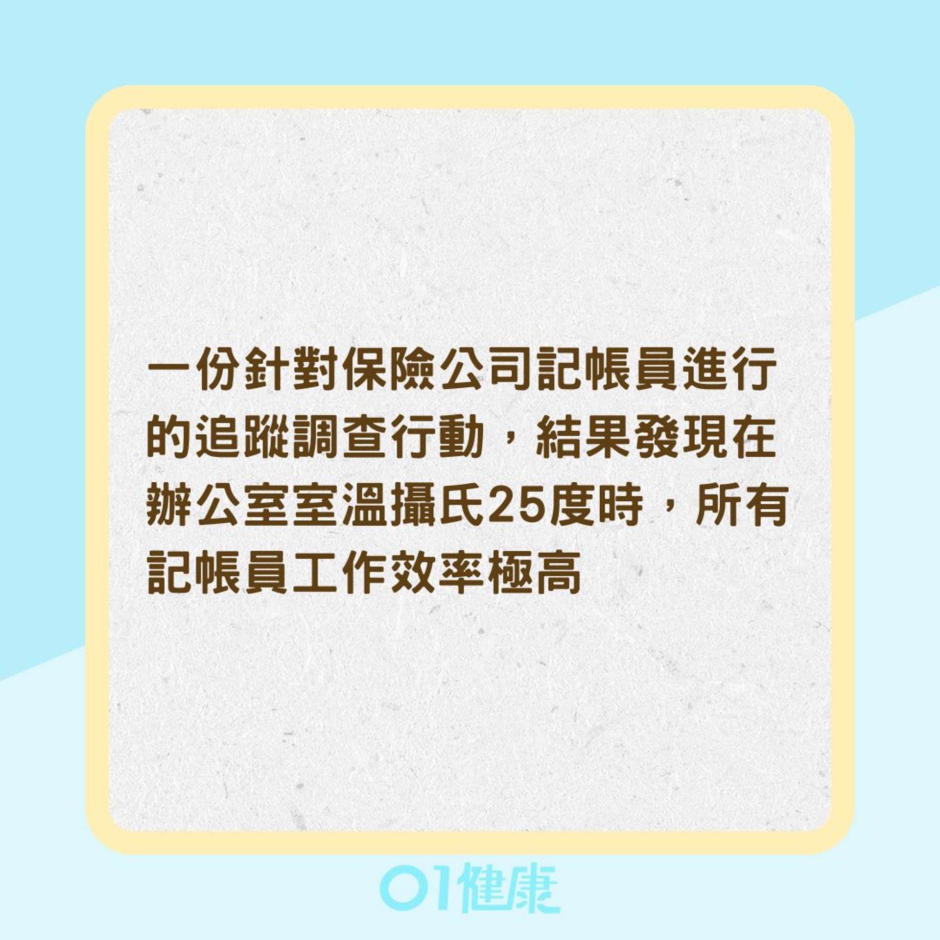 冷氣溫度設定在多少度最適溫,最能提升工作效率?(01製圖) 冷氣溫度設定在多少度最適溫,最能提升工作效率?(01製圖)