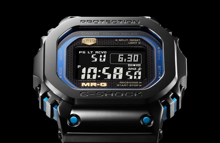 Casio G-Shock Classic schwarz glänzend mit goldfarbenen Zifferblatt  GA-2100GB-1AER