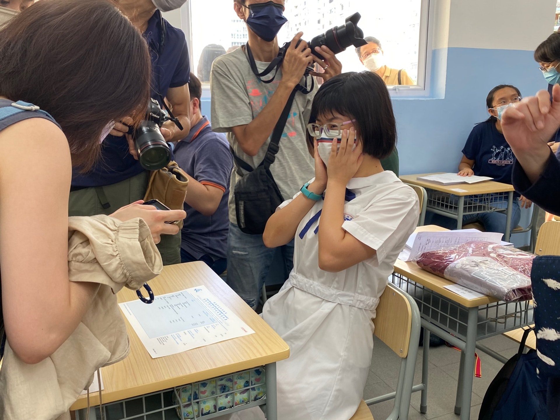 DSE中學文憑試7月20日放榜,培正中學焦采溢成為今年兩名女超級狀元之一。(冼茗慧攝) DSE中學文憑試7月20日放榜,培正中學焦采溢成為今年兩名女超級狀元之一。(冼茗慧攝)