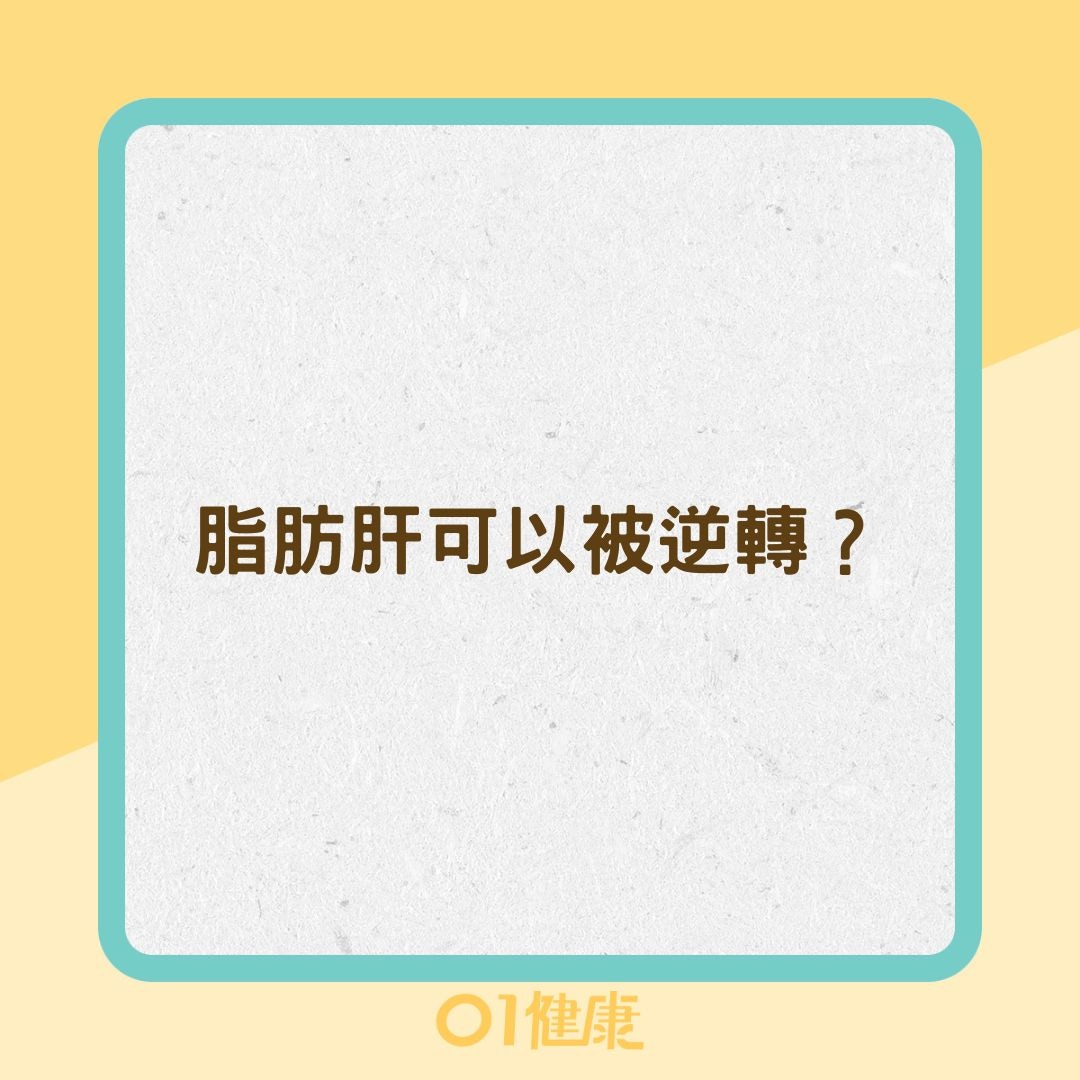脂肪肝可以被逆轉？（01製圖）