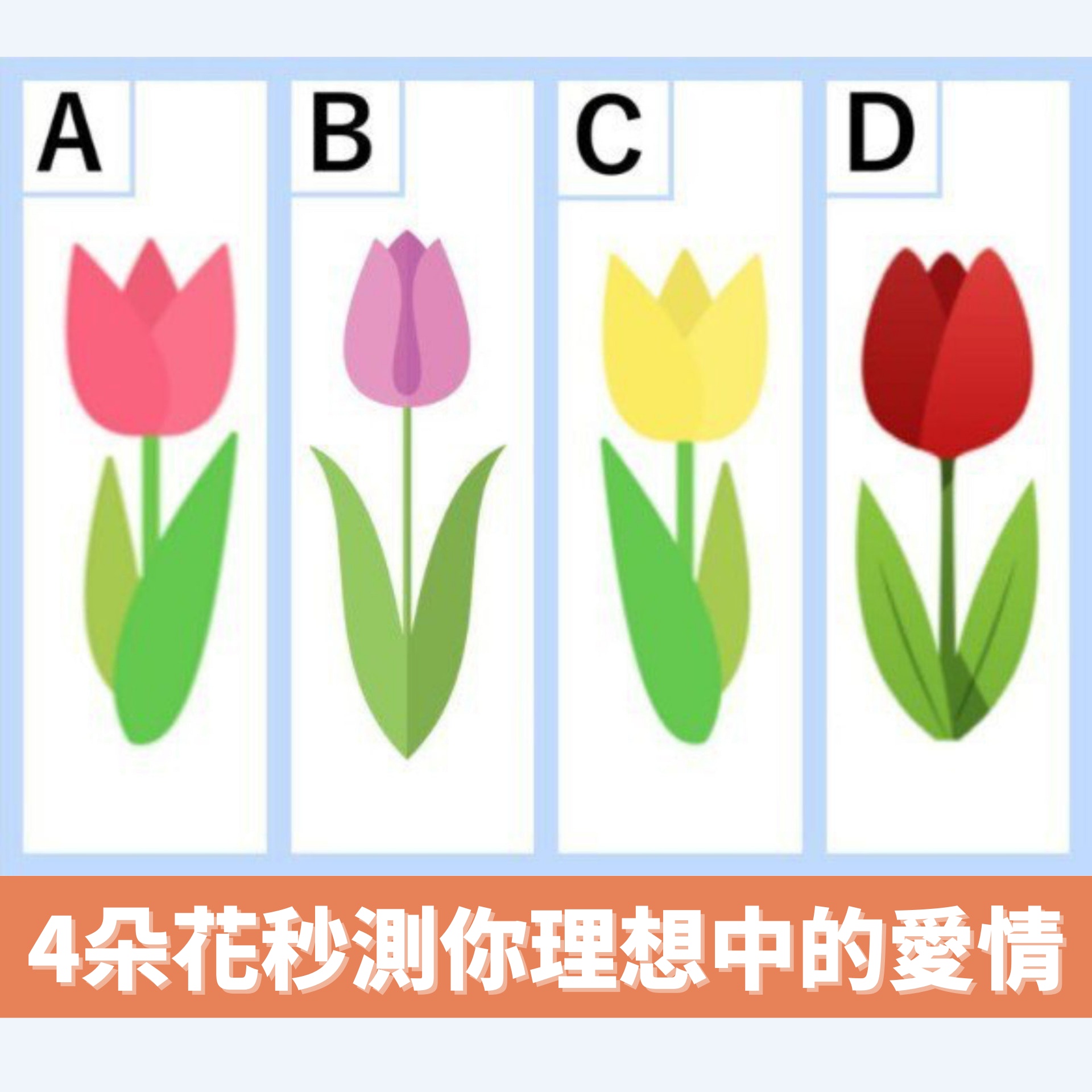 4朵花秒測你理想中的愛情（01製圖／anan）