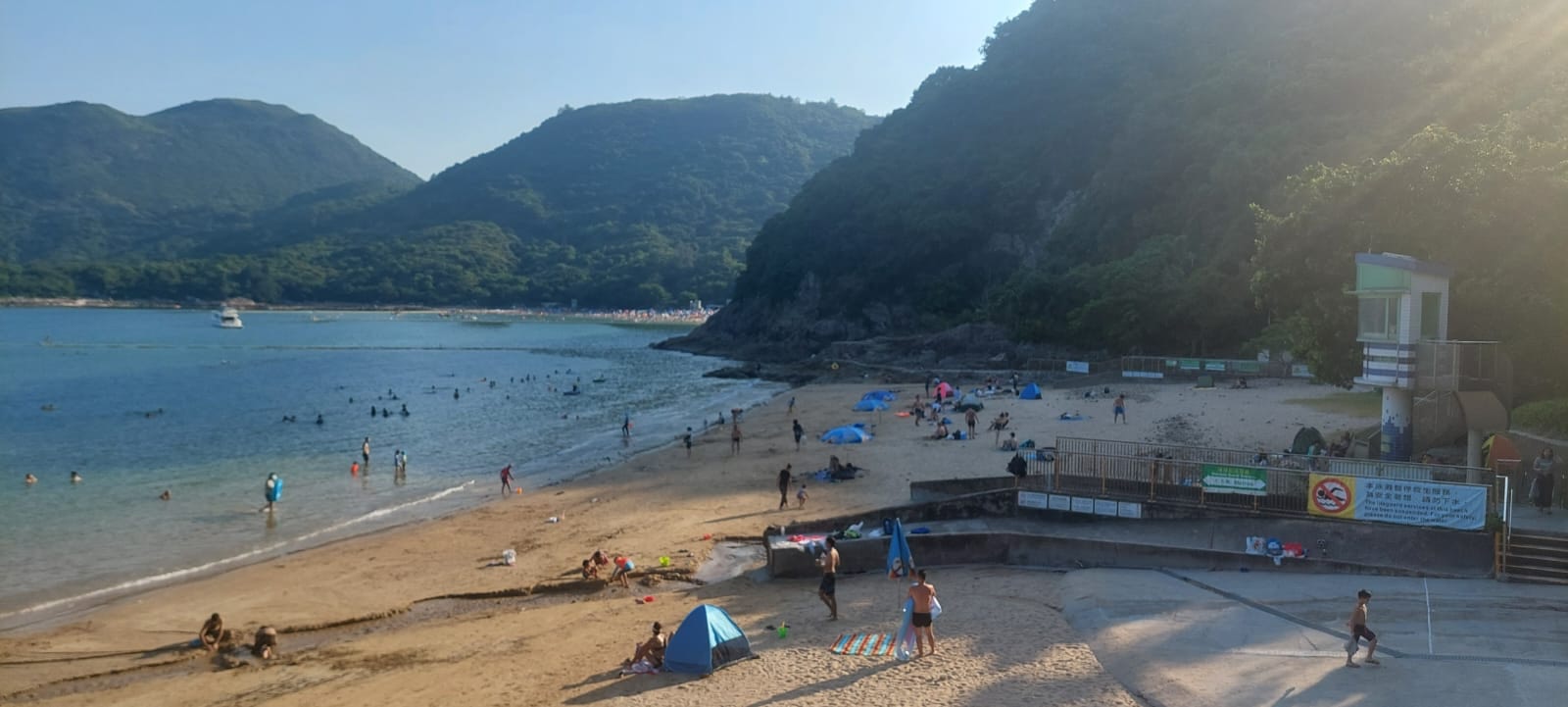 The site is Clear Water Bay First Beach.