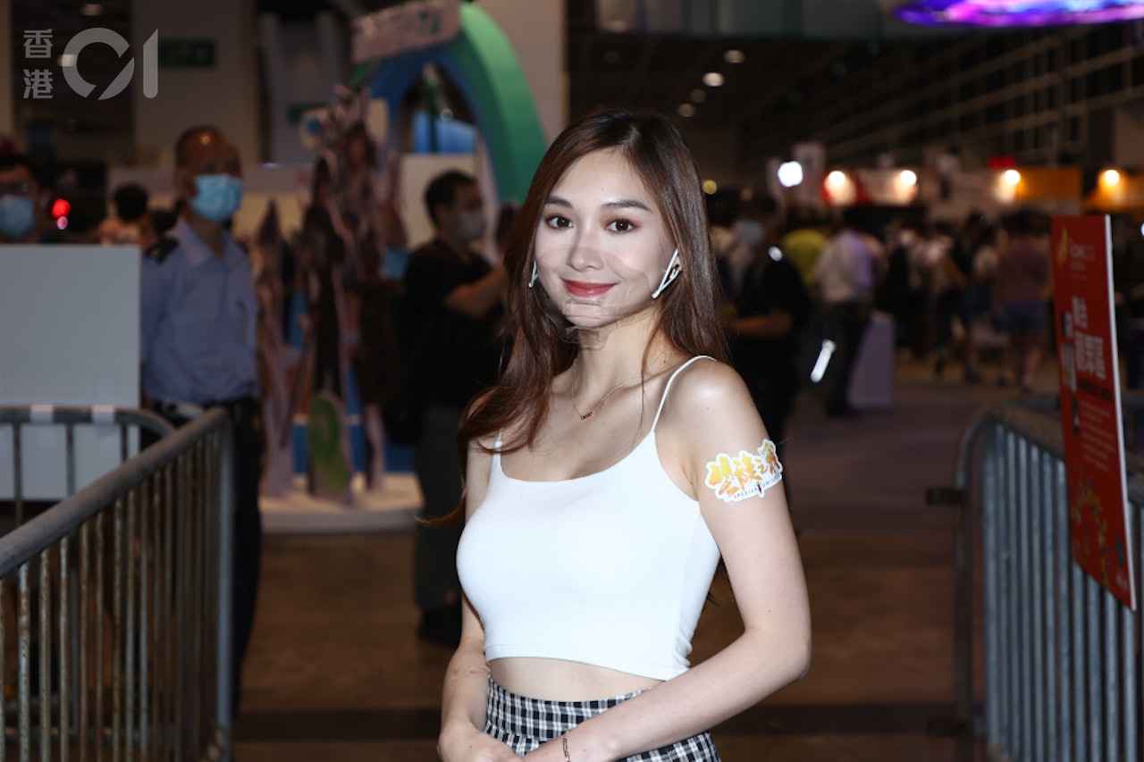 YouTuber Santis籲替受傷舞者集氣。(葉志明攝) YouTuber Santis籲替受傷舞者集氣。(葉志明攝)