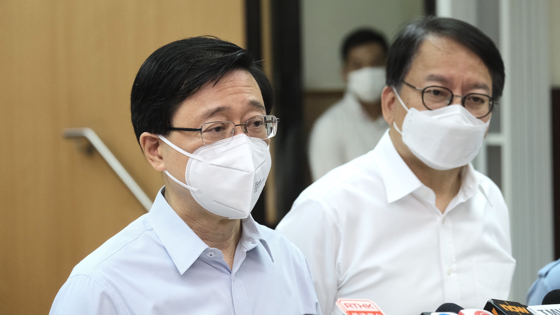 李家超表示正與內地不斷溝通。(歐嘉樂攝) 李家超表示正與內地不斷溝通。(歐嘉樂攝)