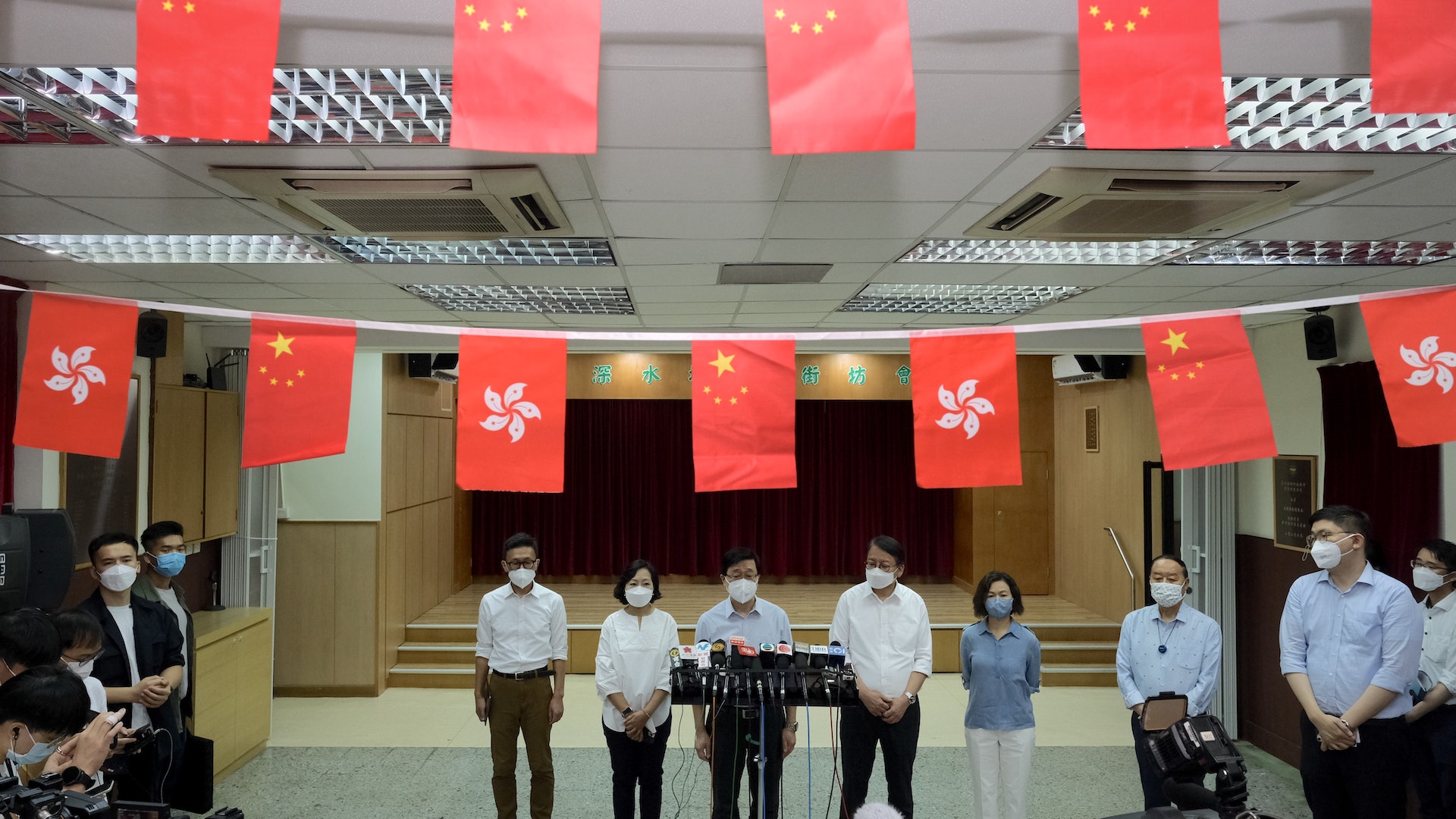 李家超表示正與內地不斷溝通。(歐嘉樂攝) 李家超表示正與內地不斷溝通。(歐嘉樂攝)