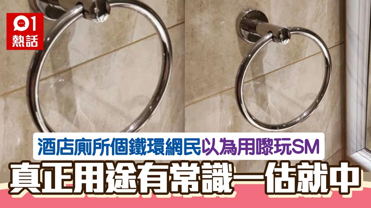 酒店廁所裝鐵環網民以為用嚟玩SM 真正用途考你常識隨時一估就中 酒店廁所裝鐵環網民以為用嚟玩SM 真正用途考你常識隨時一估就中