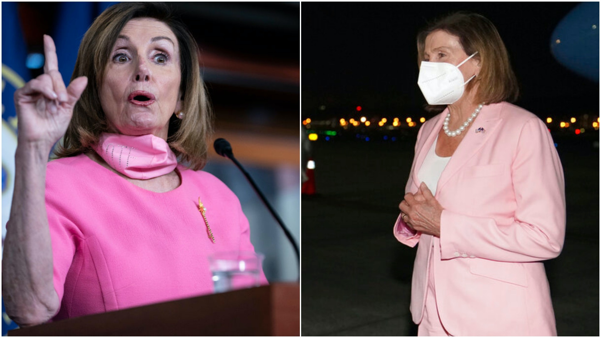 佩洛西时尚密码？美国众议长钟情粉红色套装，专家解读指有玄机（组图） - 1