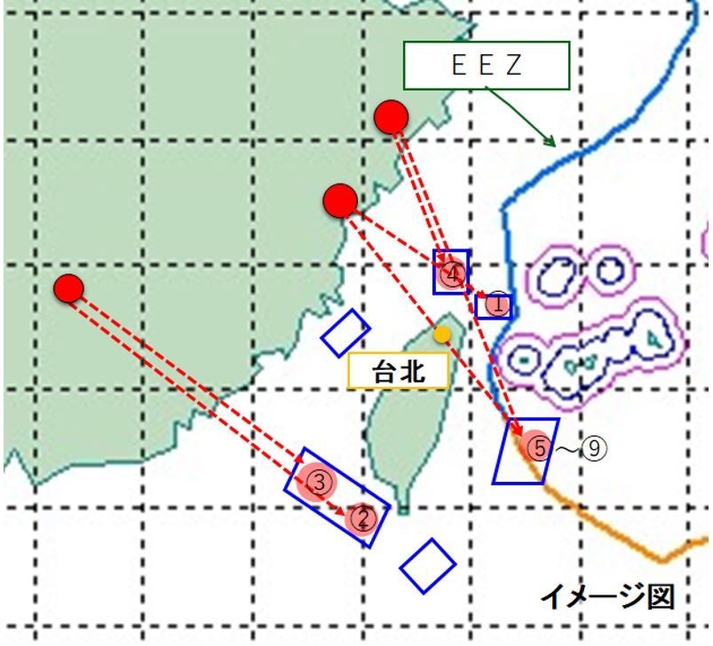 台海軍演 持續更新 解放軍圍台軍演展開實彈射擊發射多枚導彈