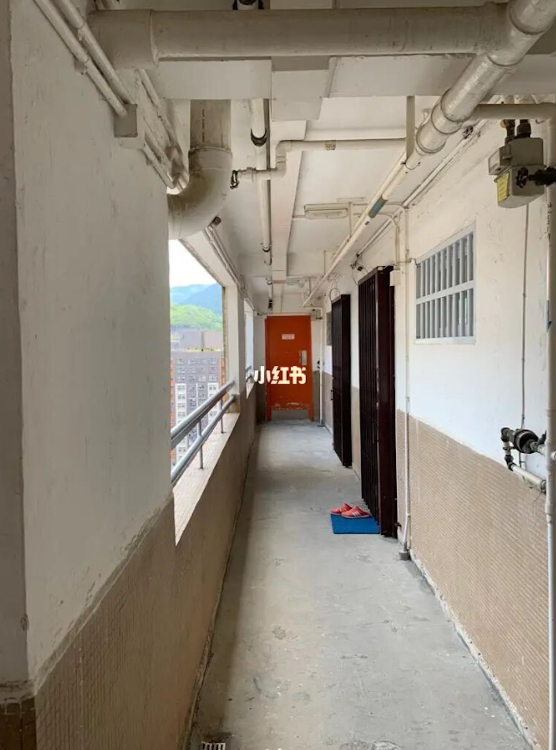 港媽看到單位外的欄杆,即很擔心兒子出事。(小紅書圖片) 港媽看到單位外的欄杆,即很擔心兒子出事。(小紅書圖片)