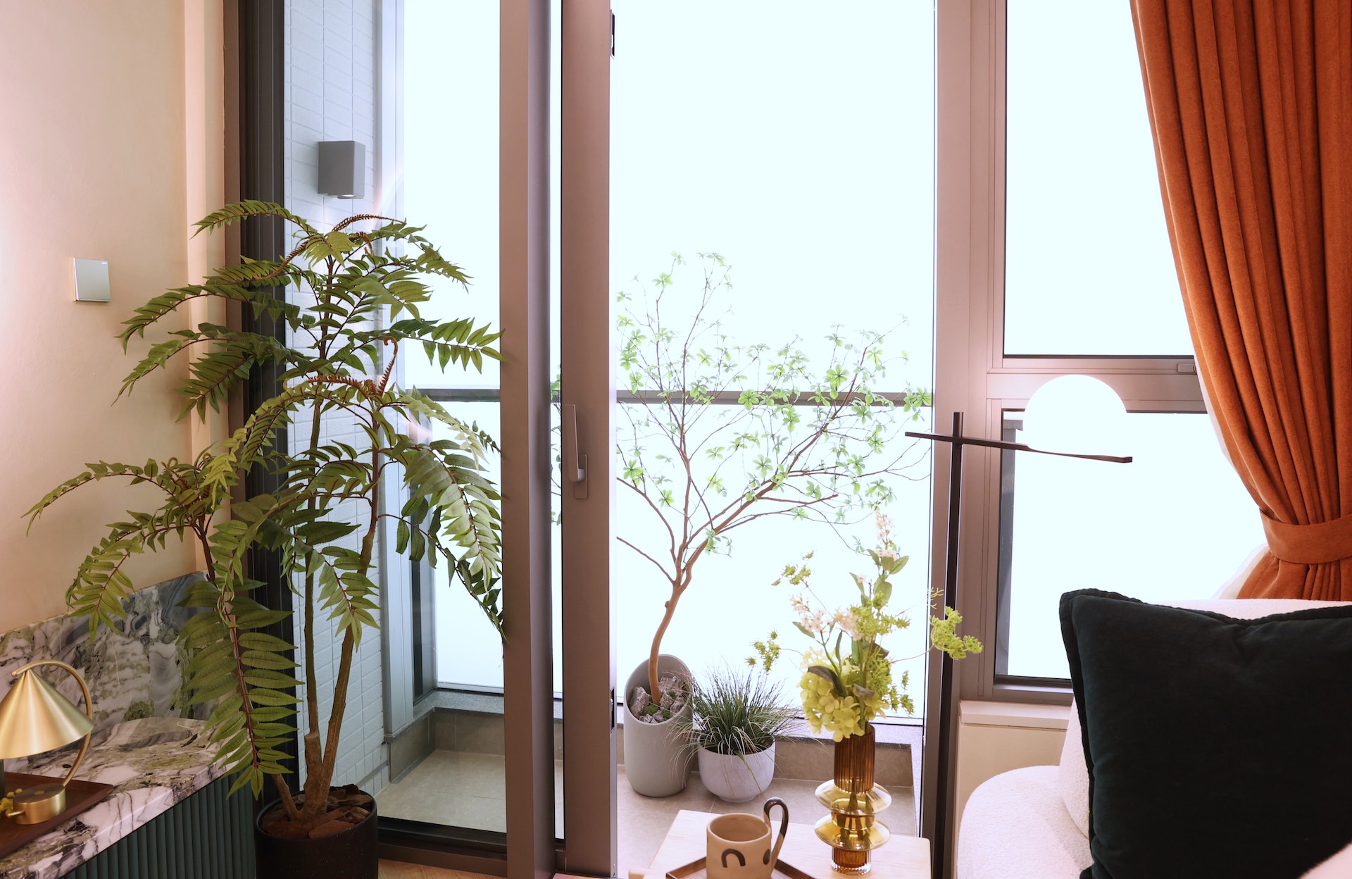 NOVO LAND Bergen 1座26樓A1室,連23平方呎露台,加入綠色植物。(余俊亮攝) NOVO LAND Bergen 1座26樓A1室,連23平方呎露台,加入綠色植物。(余俊亮攝)