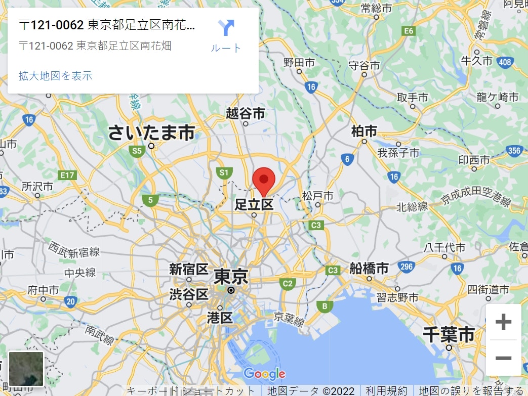 事件發生於日本東京足立區某公寓。（Google Maps）