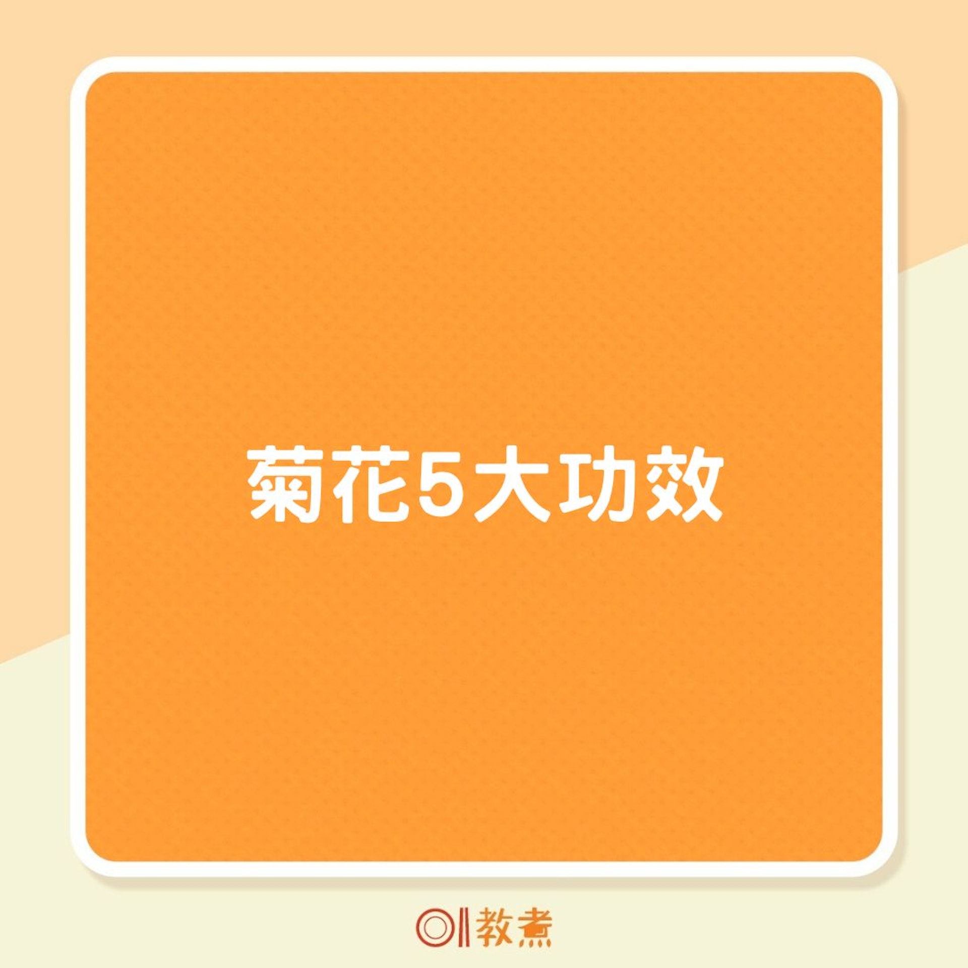 菊花5大功效(01製圖) 菊花5大功效(01製圖)