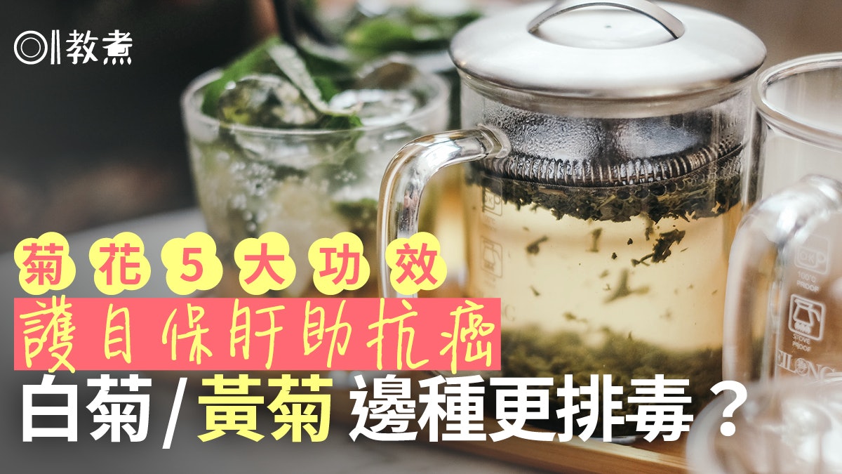 菊花營養|黃菊白菊功效不同治感冒飲邊種?護心養肝菊花茶5好處 菊花營養|黃菊白菊功效不同治感冒飲邊種?護心養肝菊花茶5好處