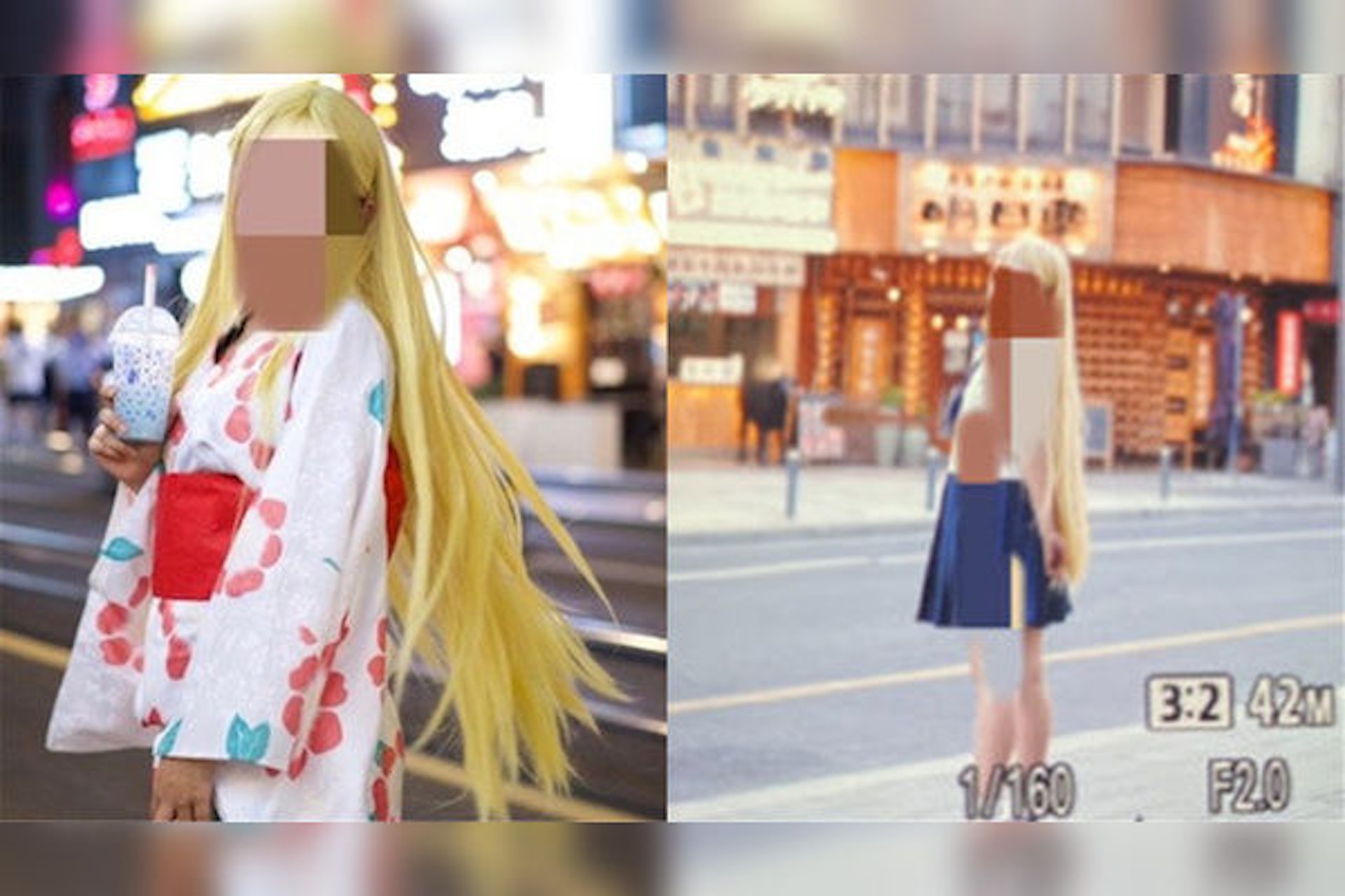 女子穿和服街頭拍照,被警方帶走調查。(圖/翻攝自掌聞視訊) 女子穿和服街頭拍照,被警方帶走調查。(圖/翻攝自掌聞視訊)