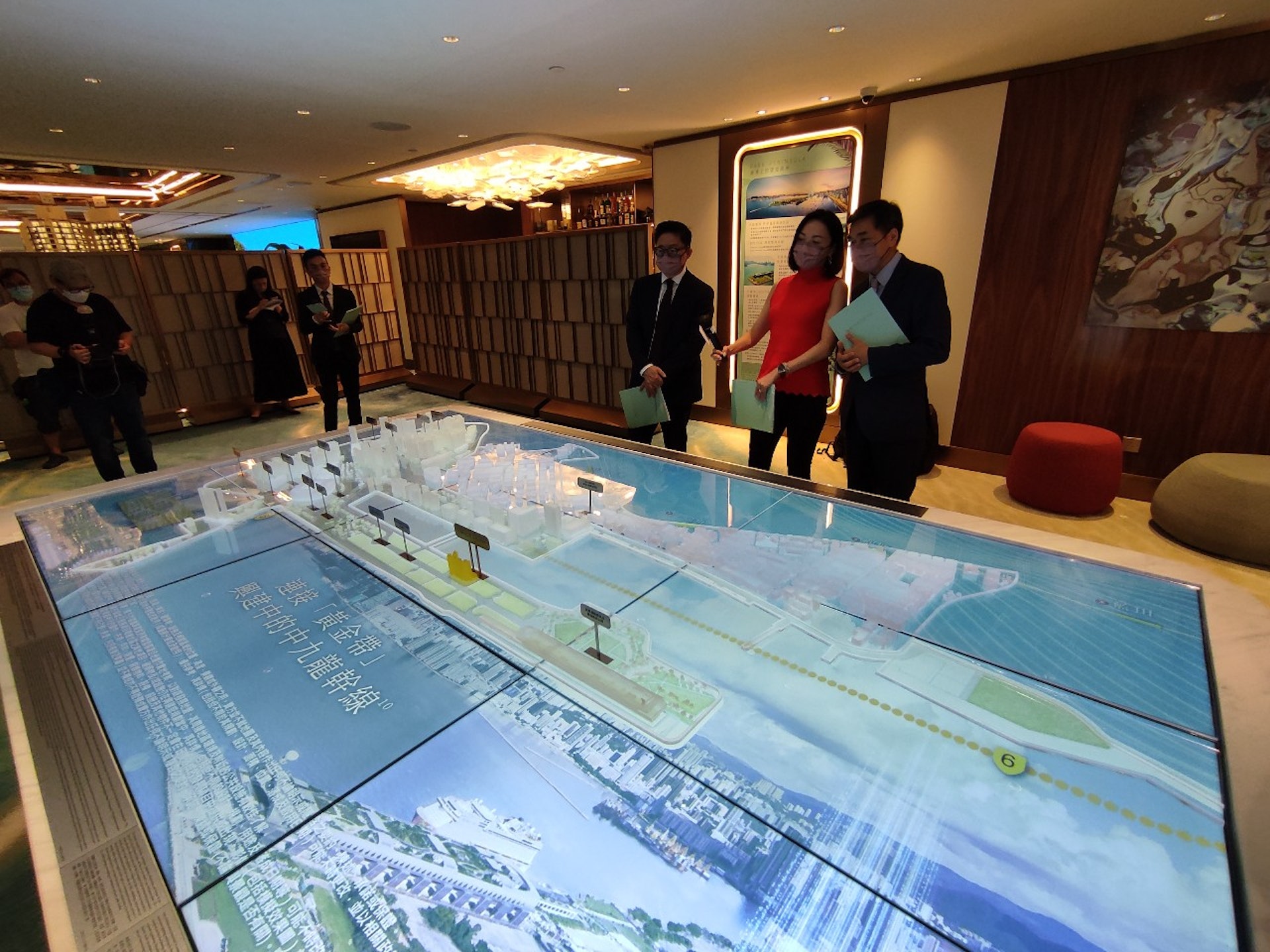 圖為整個啟德發展區模型。 圖為整個啟德發展區模型。