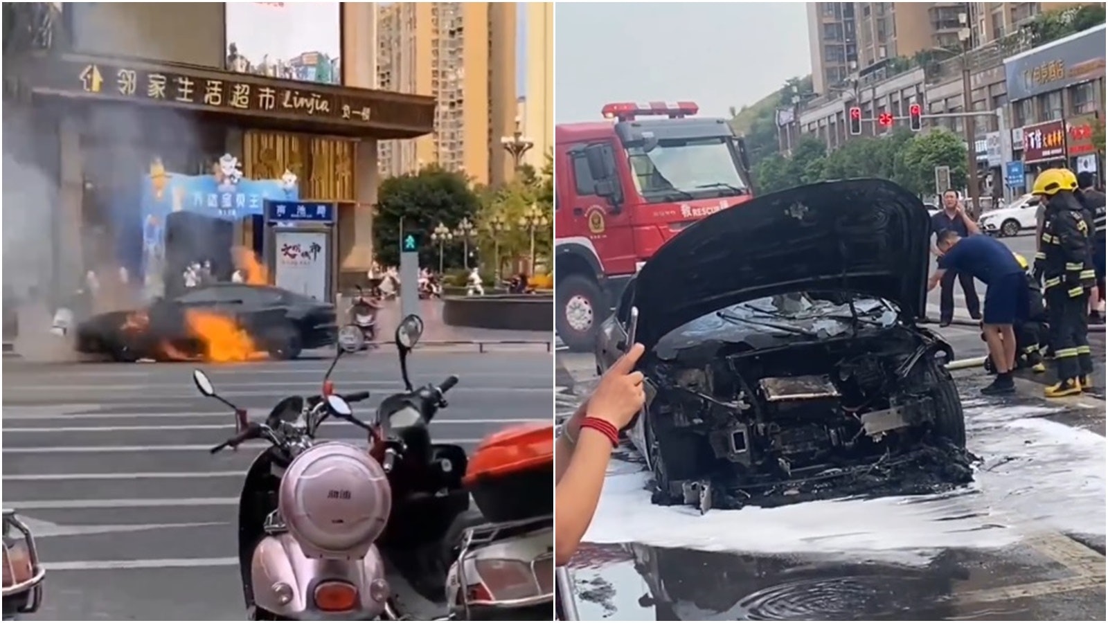 比亞迪新車自燃 年內屢傳同類事故 曾因自燃風險召回近萬輛汽車 比亞迪新車自燃 年內屢傳同類事故 曾因自燃風險召回近萬輛汽車