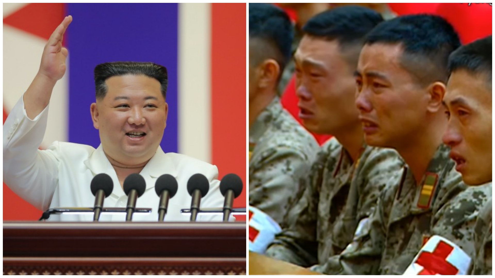 有片︱金正恩大讚抗疫作戰無可挑剔兼滿分 台下軍醫激動流涕 有片︱金正恩大讚抗疫作戰無可挑剔兼滿分 台下軍醫激動流涕