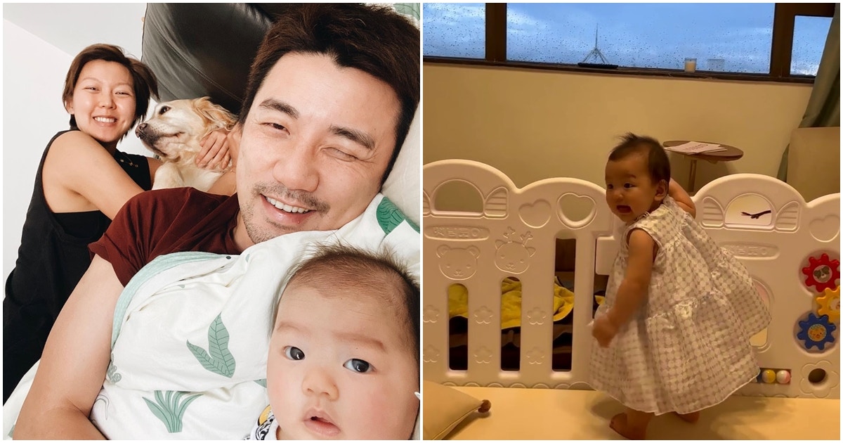 洪永城囡囡八個月學行識放手企 梁諾妍：好快可以跟我跑馬拉松