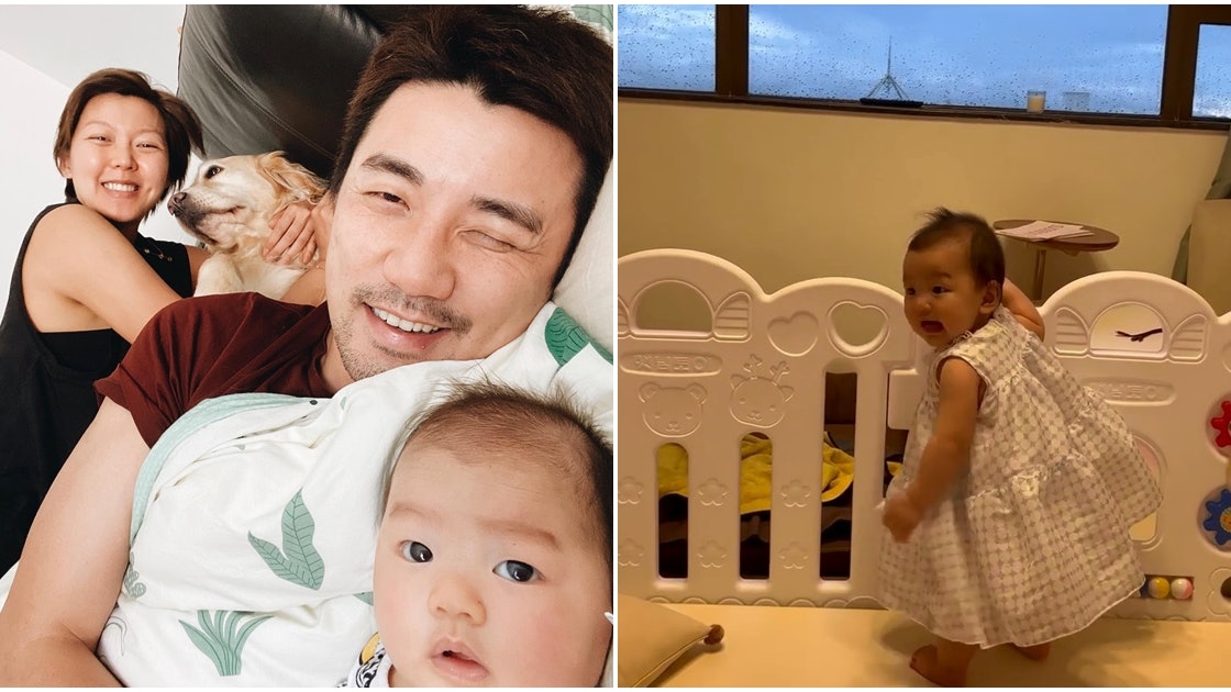 洪永城囡囡八個月學行識放手企 梁諾妍:好快可以跟我跑馬拉松