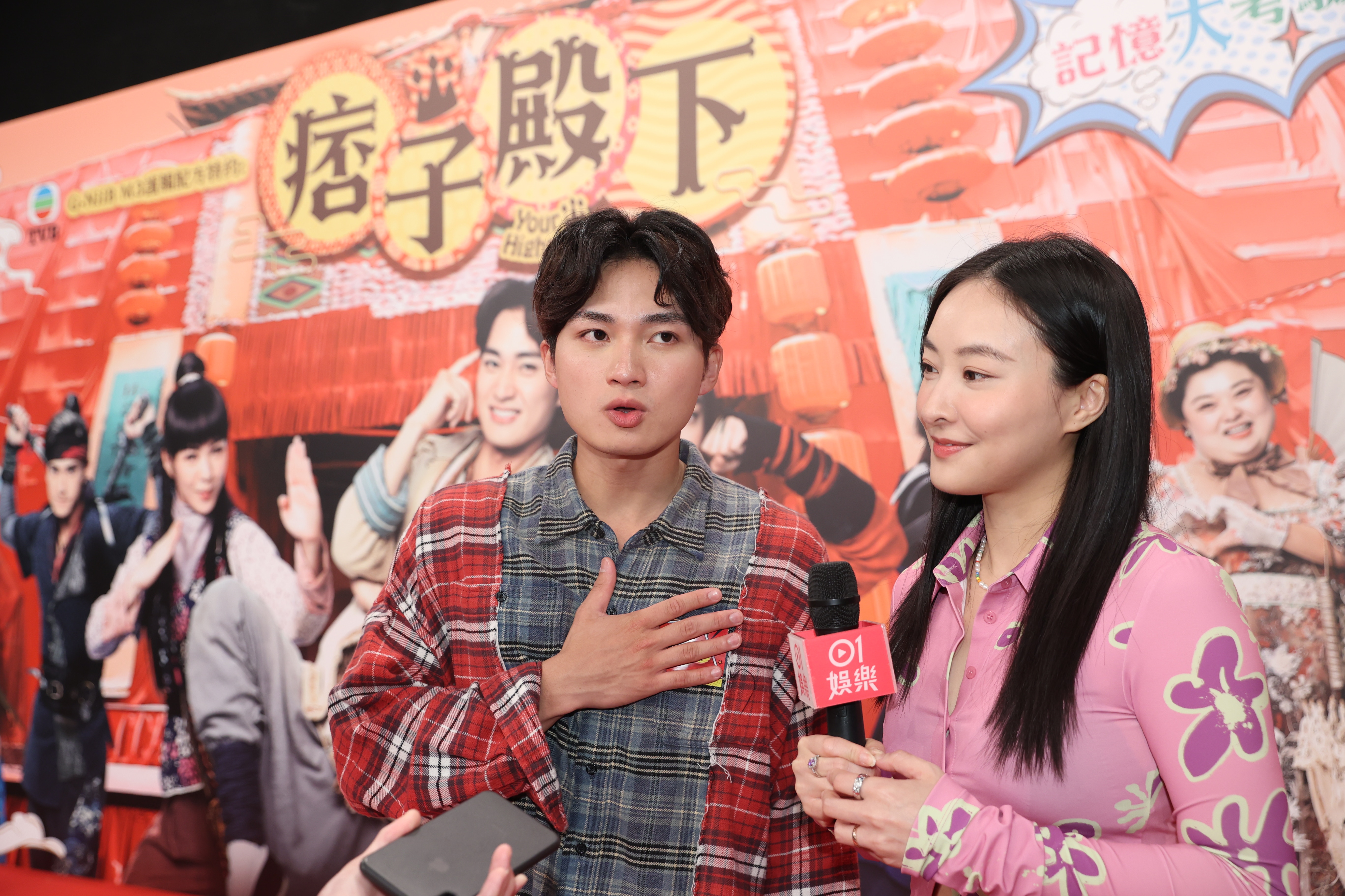 周喜洛和陳瀅異口同聲否認戀情。（陳順禎攝）