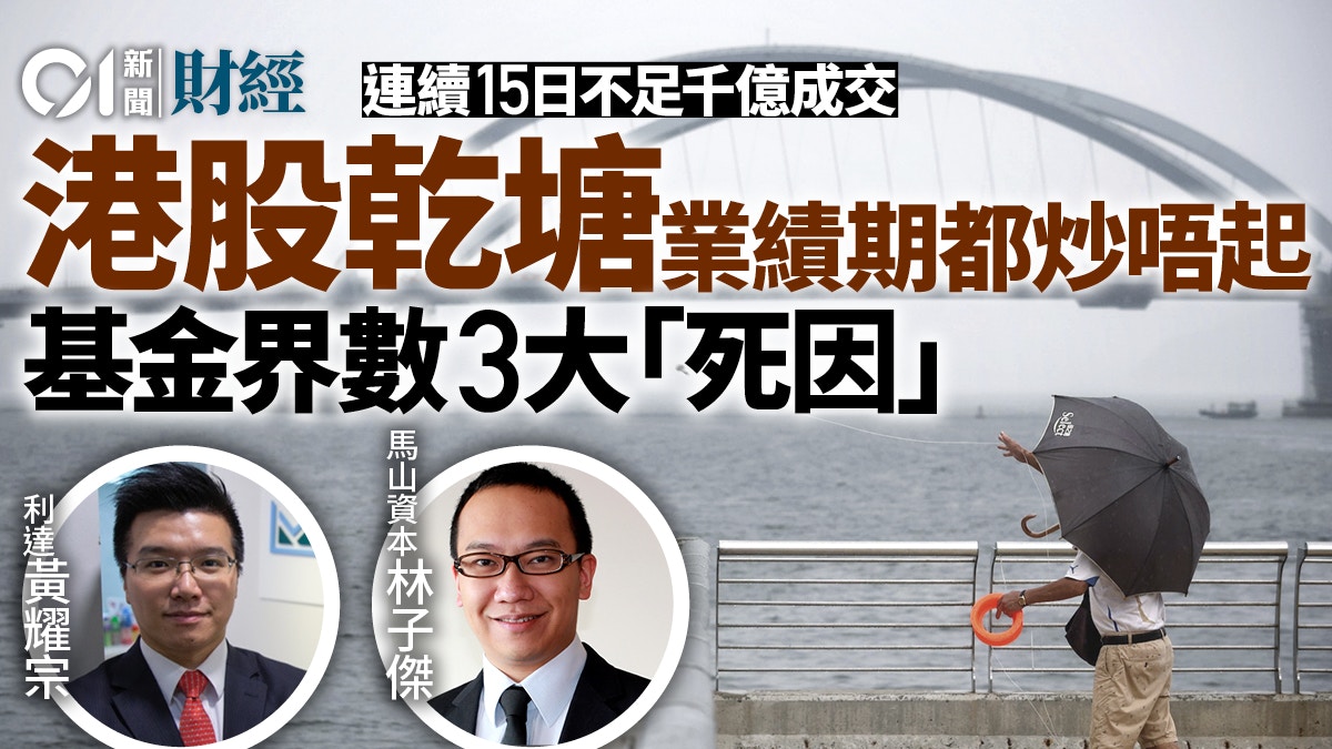 港股成交連續兩周少於千億基金界揭乾塘原因恒指變「雙失」