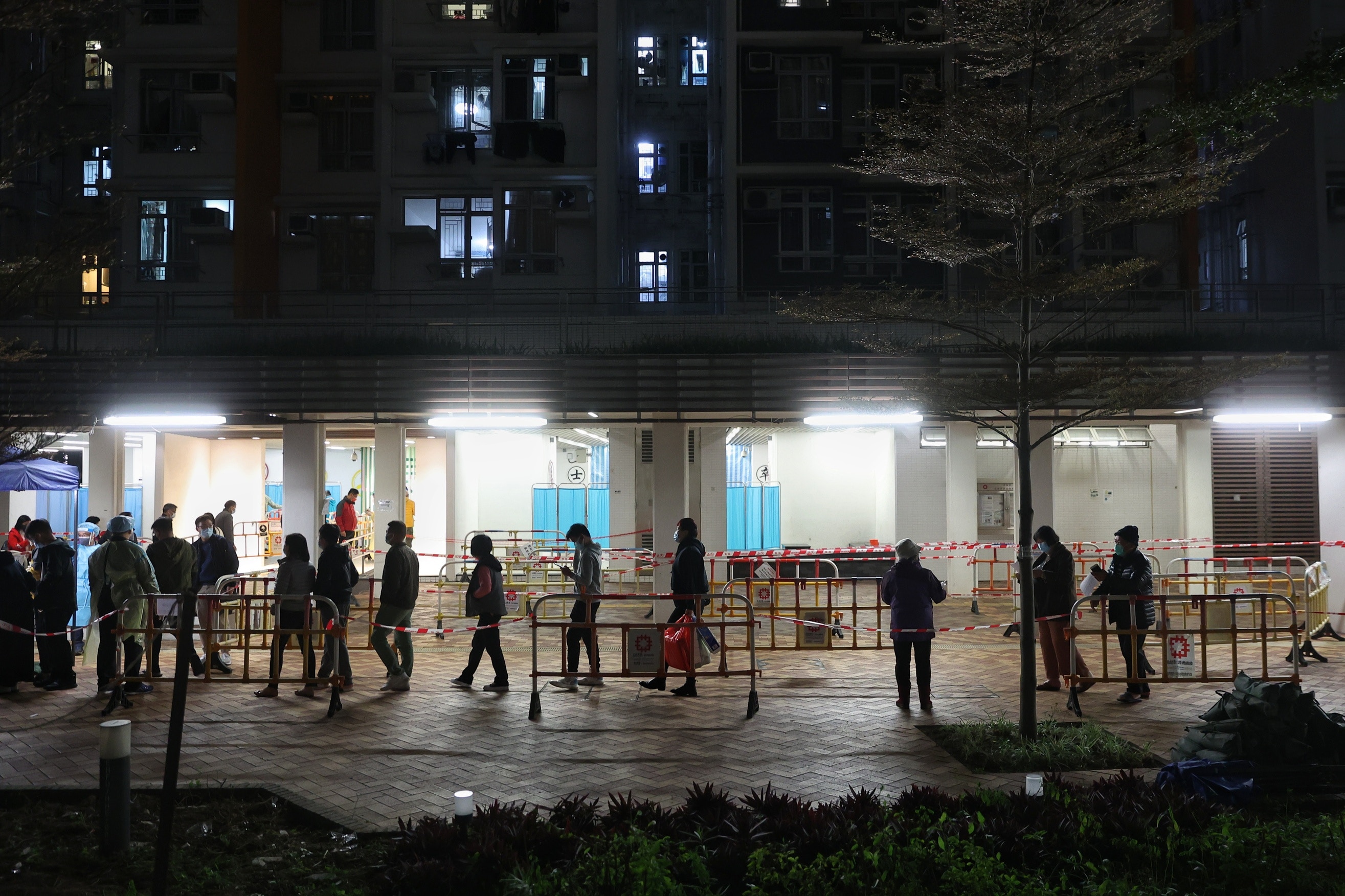 洪福邨居民要快測。（資料圖片）