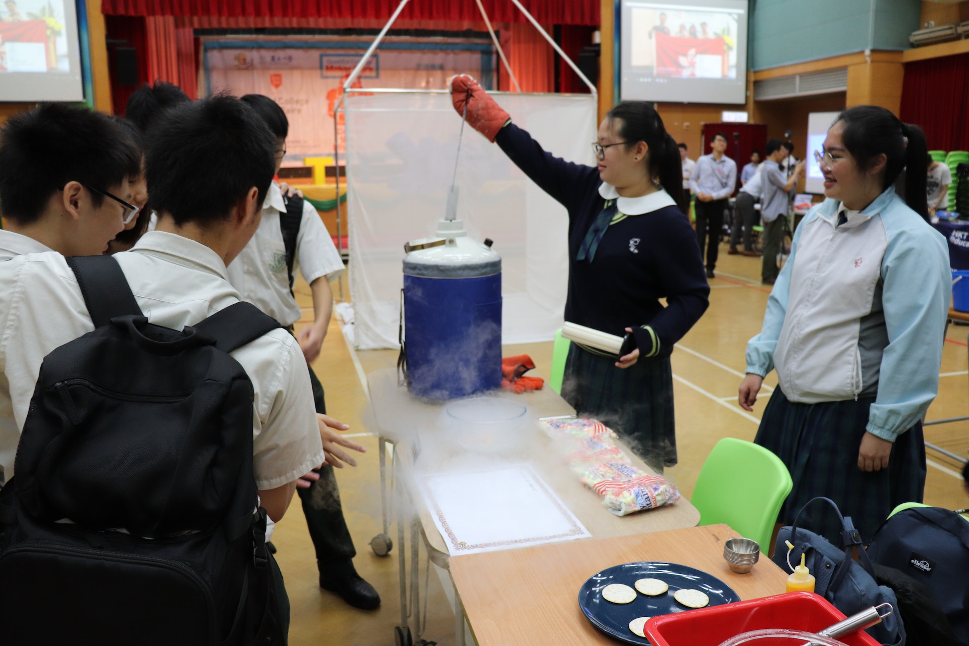 萬鈞匯知中學學生舉行「School Maker Faire」。(萬鈞匯知中學提供) 萬鈞匯知中學學生舉行「School Maker Faire」。(萬鈞匯知中學提供)