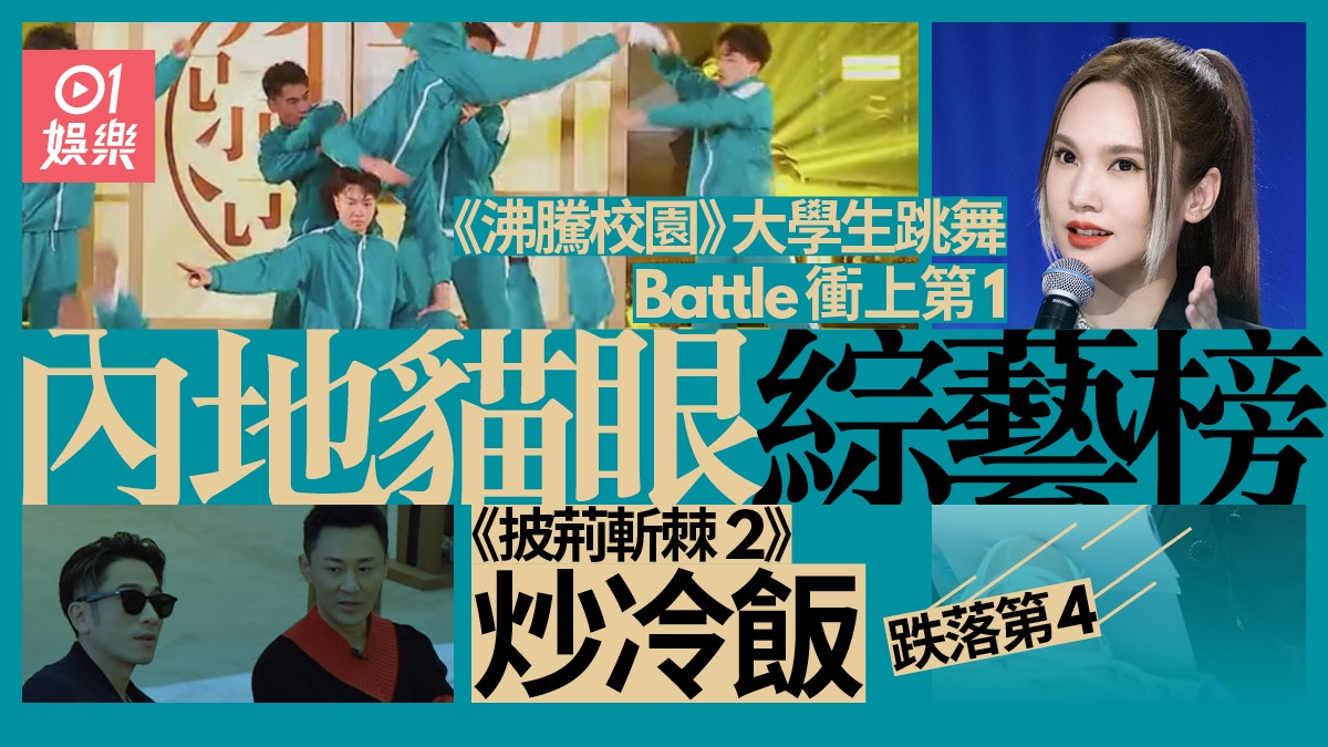 貓眼綜藝榜跳舞真人騷受歡迎　素人《沸騰校園》贏《披荊斬棘2》