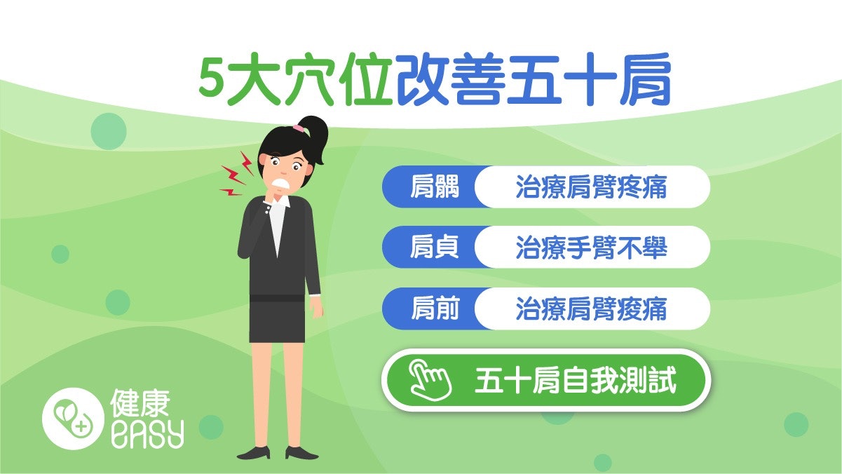 五十肩|氣血不足3種體質易加劇五十肩症狀!中醫5大穴位減緩疼痛 五十肩|氣血不足3種體質易加劇五十肩症狀!中醫5大穴位減緩疼痛