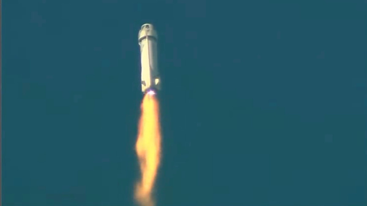 美國藍色起源載貨火箭無人升空任務失敗 太空艙安全着陸 美國藍色起源載貨火箭無人升空任務失敗 太空艙安全着陸