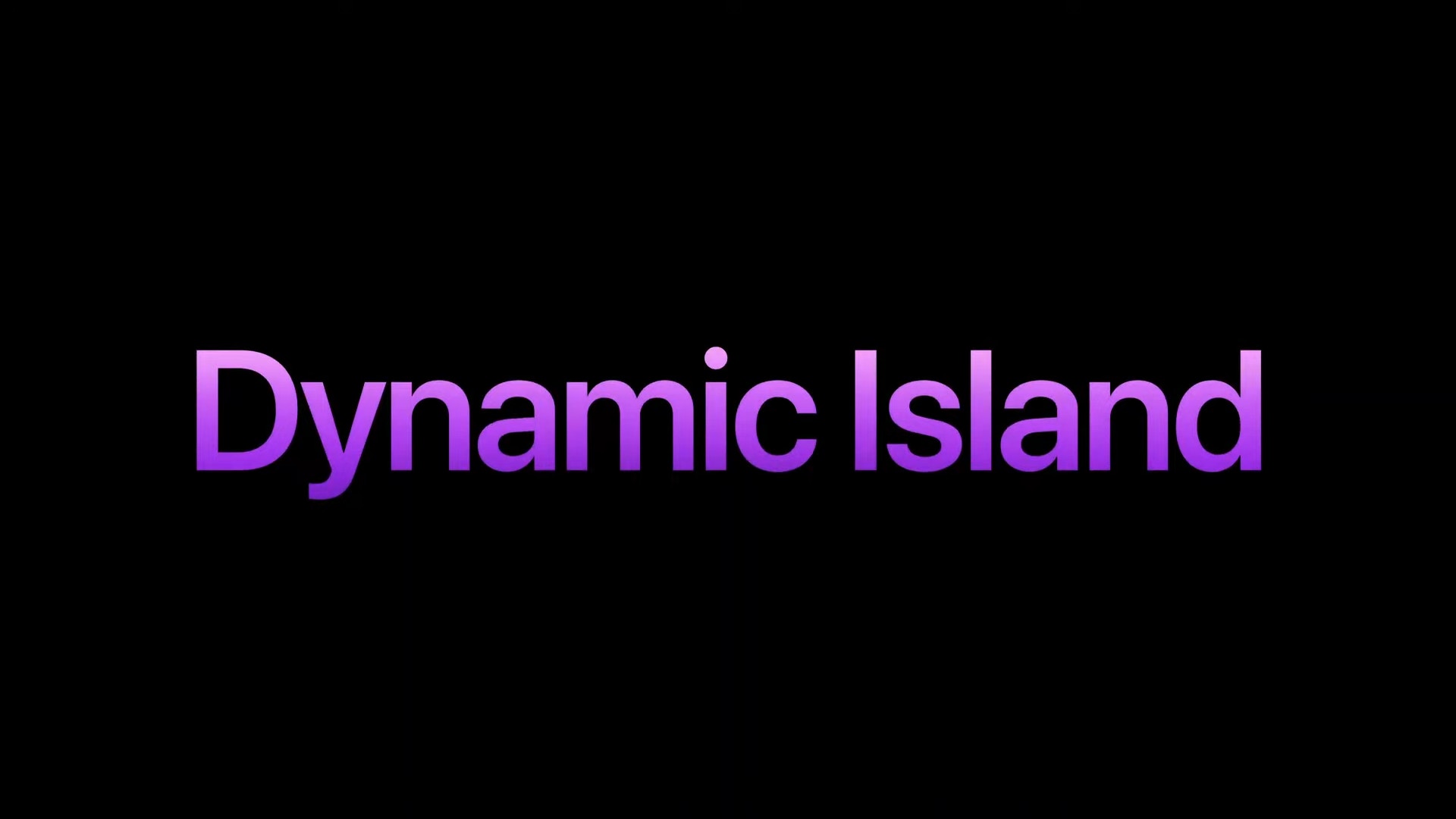 暫時只有iPhone 14 Pro和Pro Max才擁有的Dynamic Island功能。（Apple）
