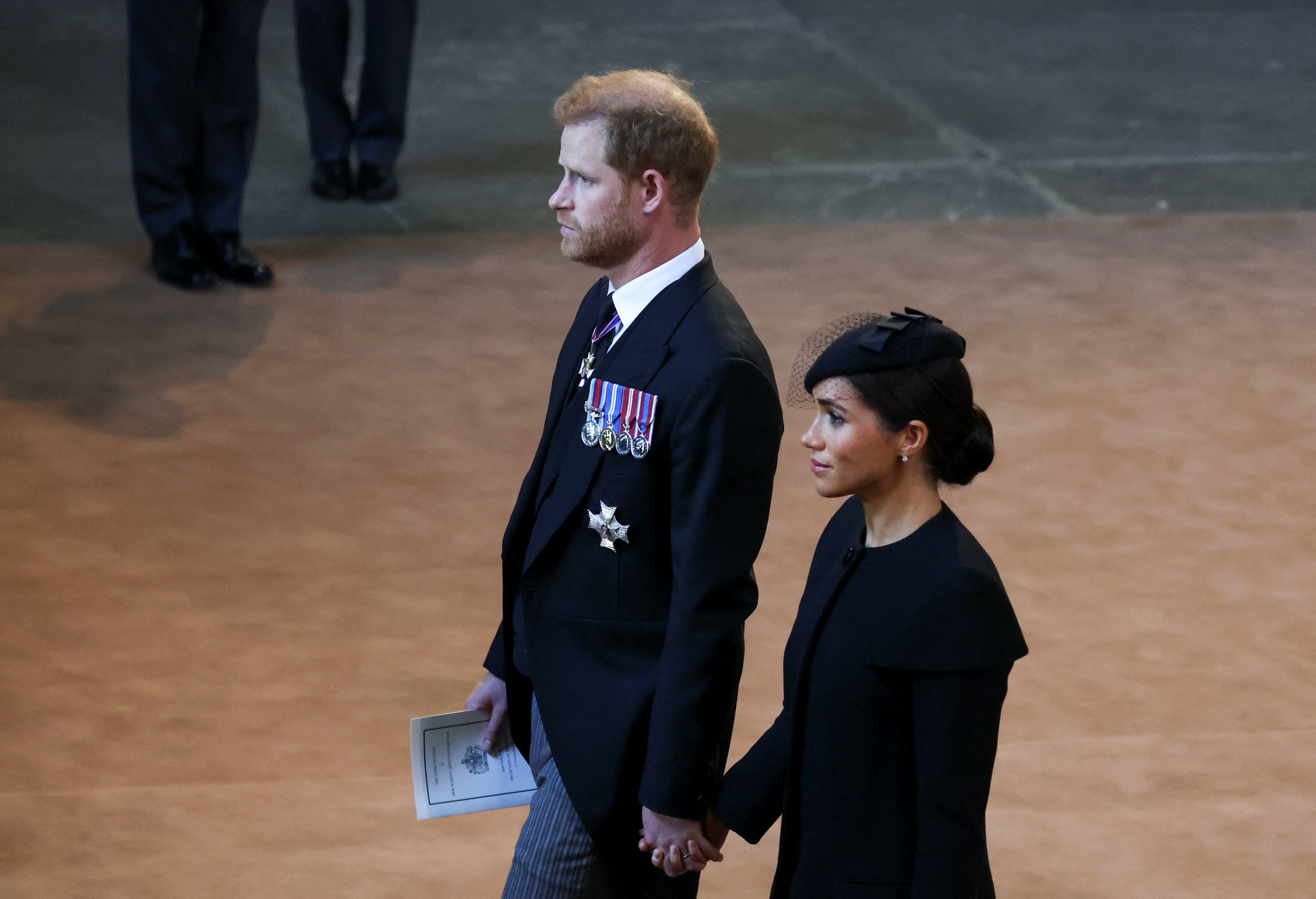 近日梅根再推出第二集Podcast，也是英女王逝世後的首集。（Gettyimage）