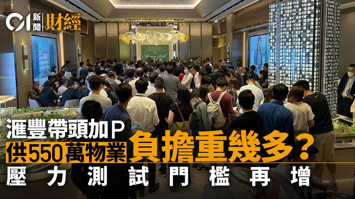 美國加息|滙豐率先加P 購550萬物業一年供樓畀多4000元 美國加息|滙豐率先加P 購550萬物業一年供樓畀多4000元