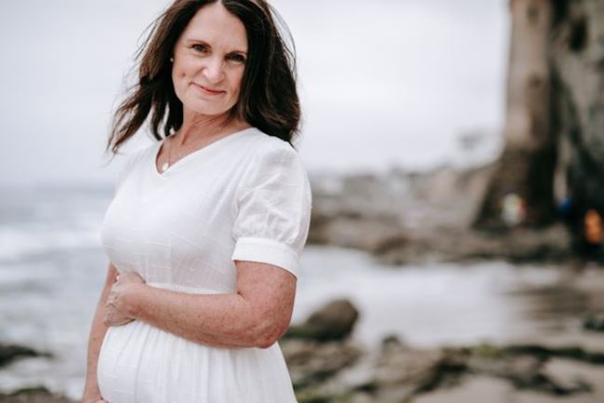 美國56歲婦人蘭西(Nancy Hauck)自願成為代母,懷上兒子的女兒,也就是自己的「孫女」。(網上圖片) 美國56歲婦人蘭西(Nancy Hauck)自願成為代母,懷上兒子的女兒,也就是自己的「孫女」。(網上圖片)