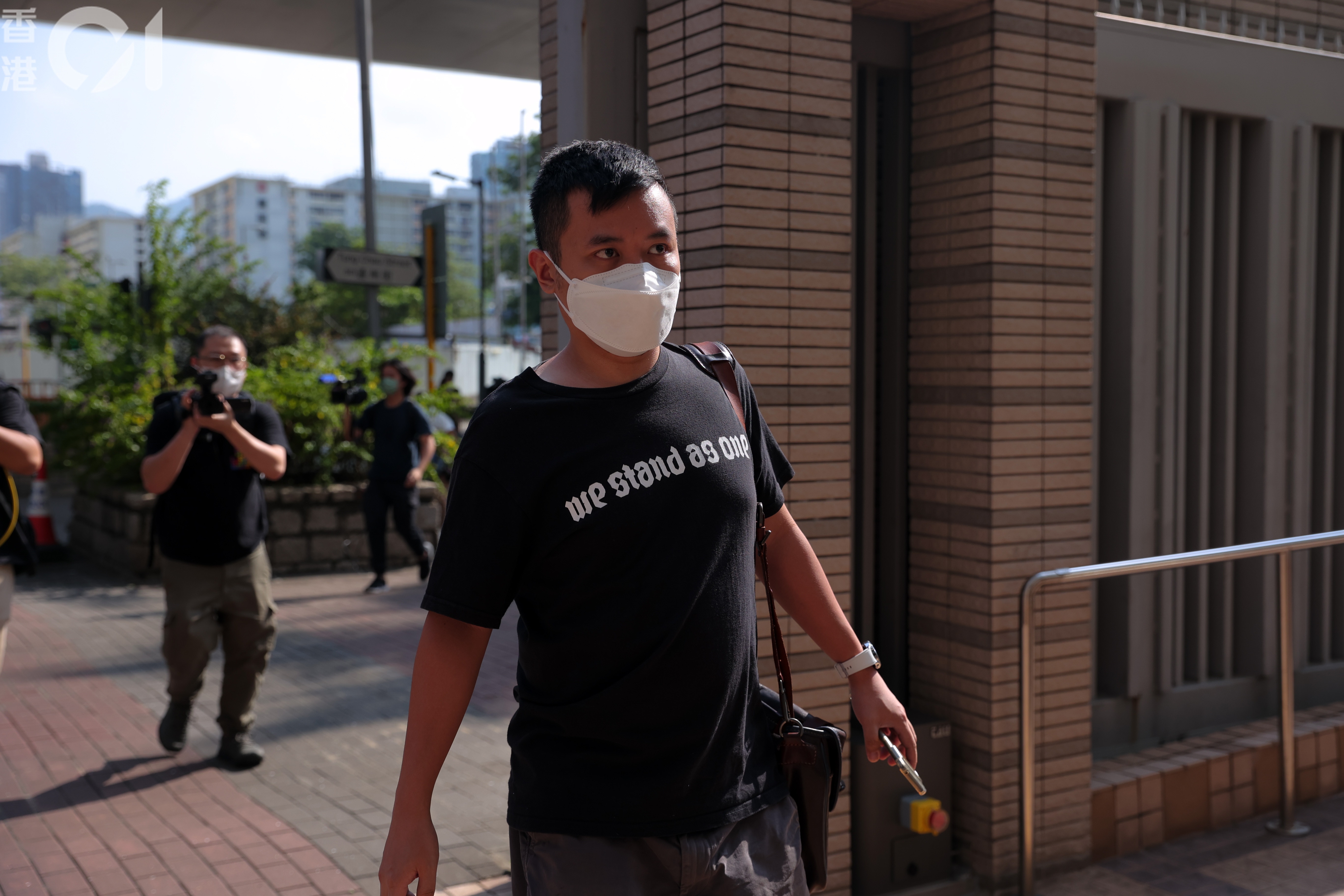 「612人道支援基金」秘書施城威遭國安處拘捕。（夏家朗攝／資料圖片）