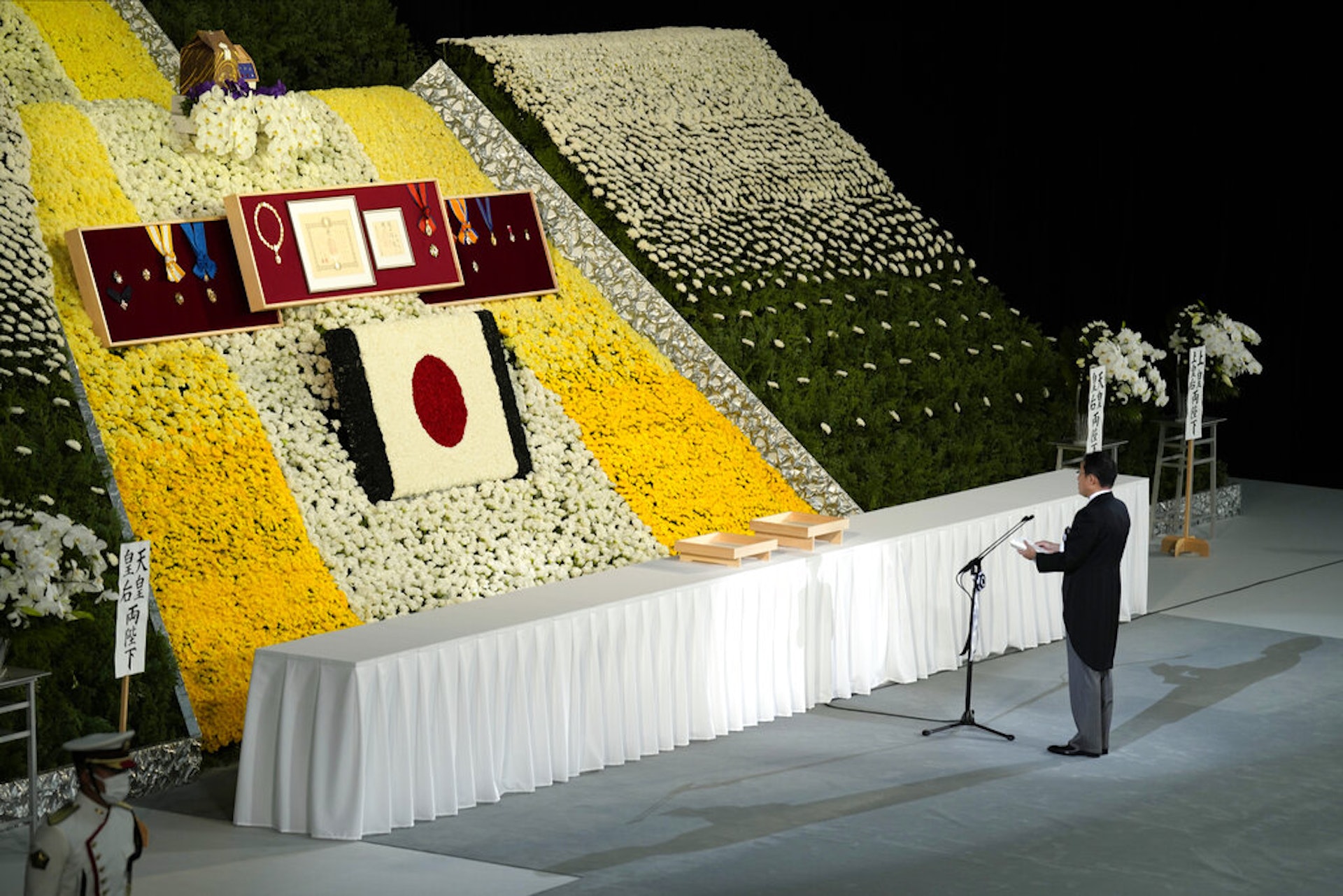 安倍晉三國葬2022年9月27日在日本武道館舉行(AP) 安倍晉三國葬2022年9月27日在日本武道館舉行(AP)